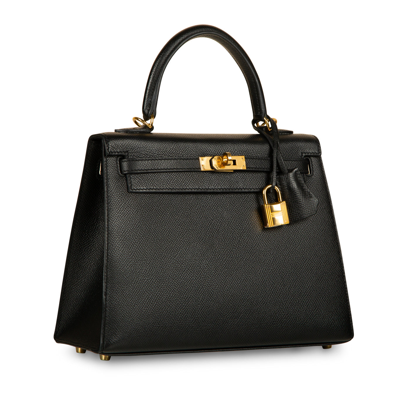 Kelly 25 - Black Epsom - GHW
