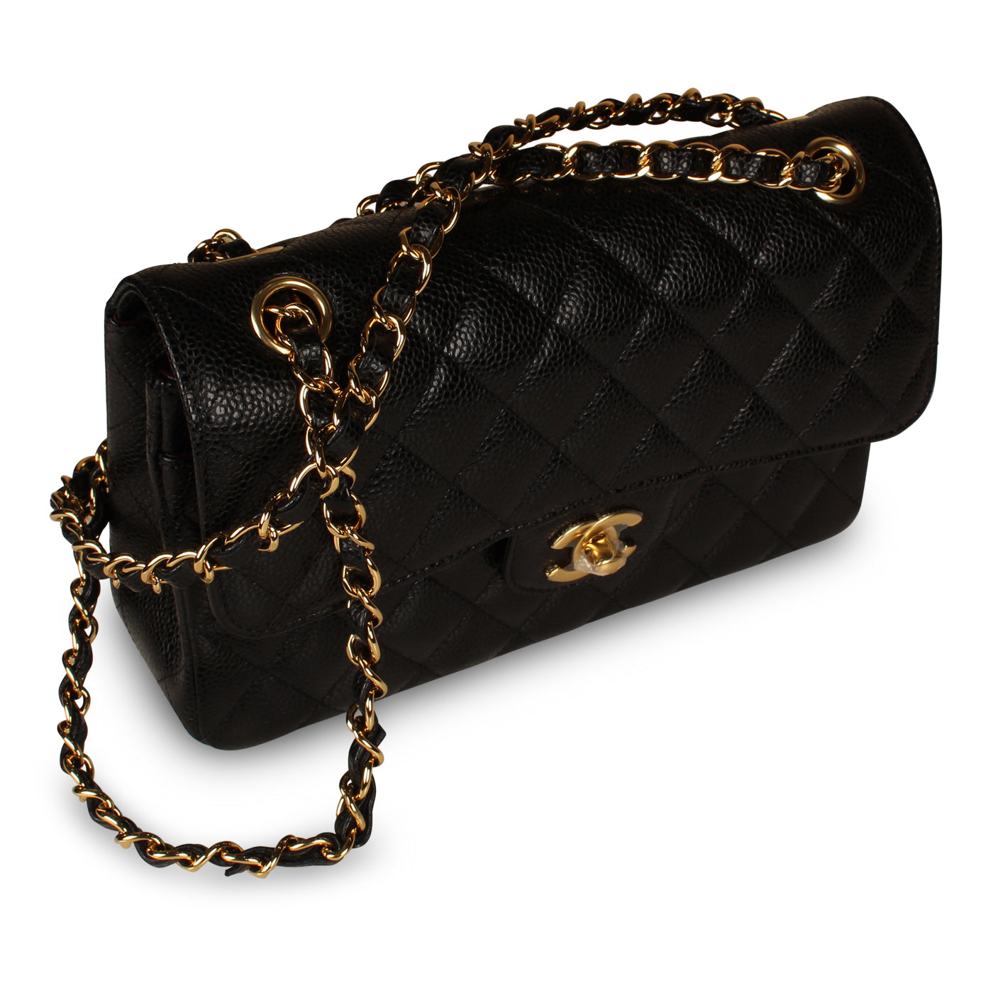 Black Classic Flap Bag - Small
