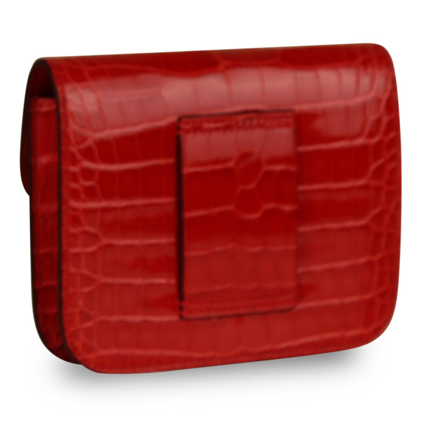 Mini Constance Croco Pouch - Red Nilo
