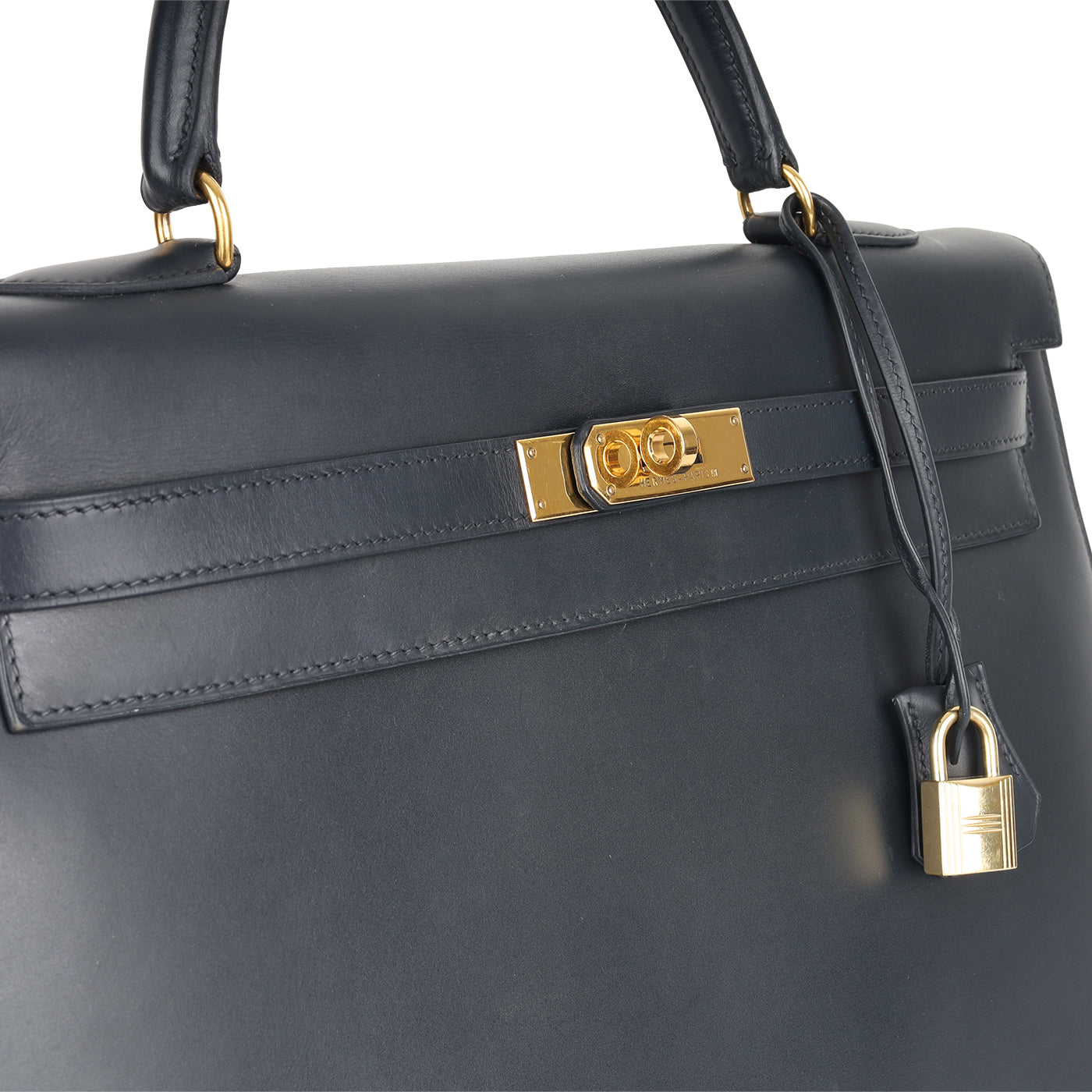 Vintage Kelly 35 - Navy Box Calf