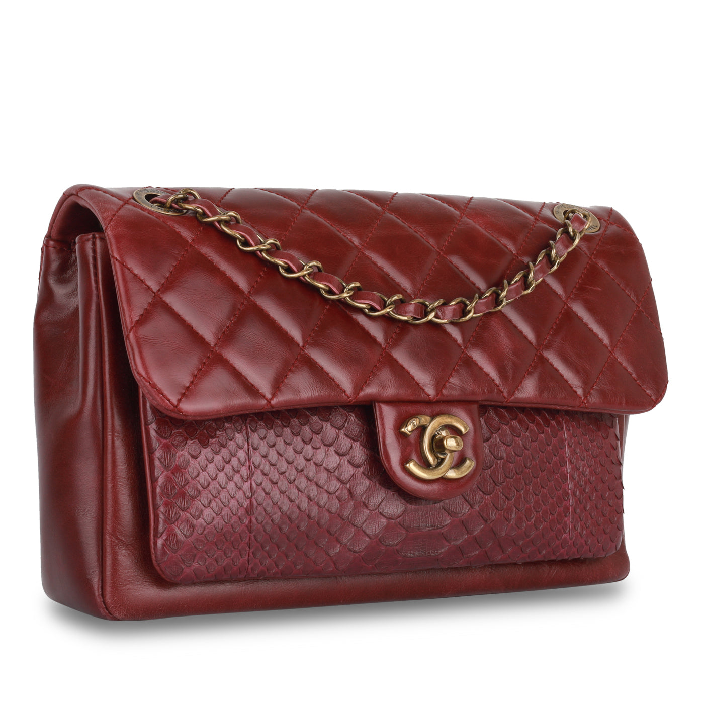 Seasonal Python Flap Bag