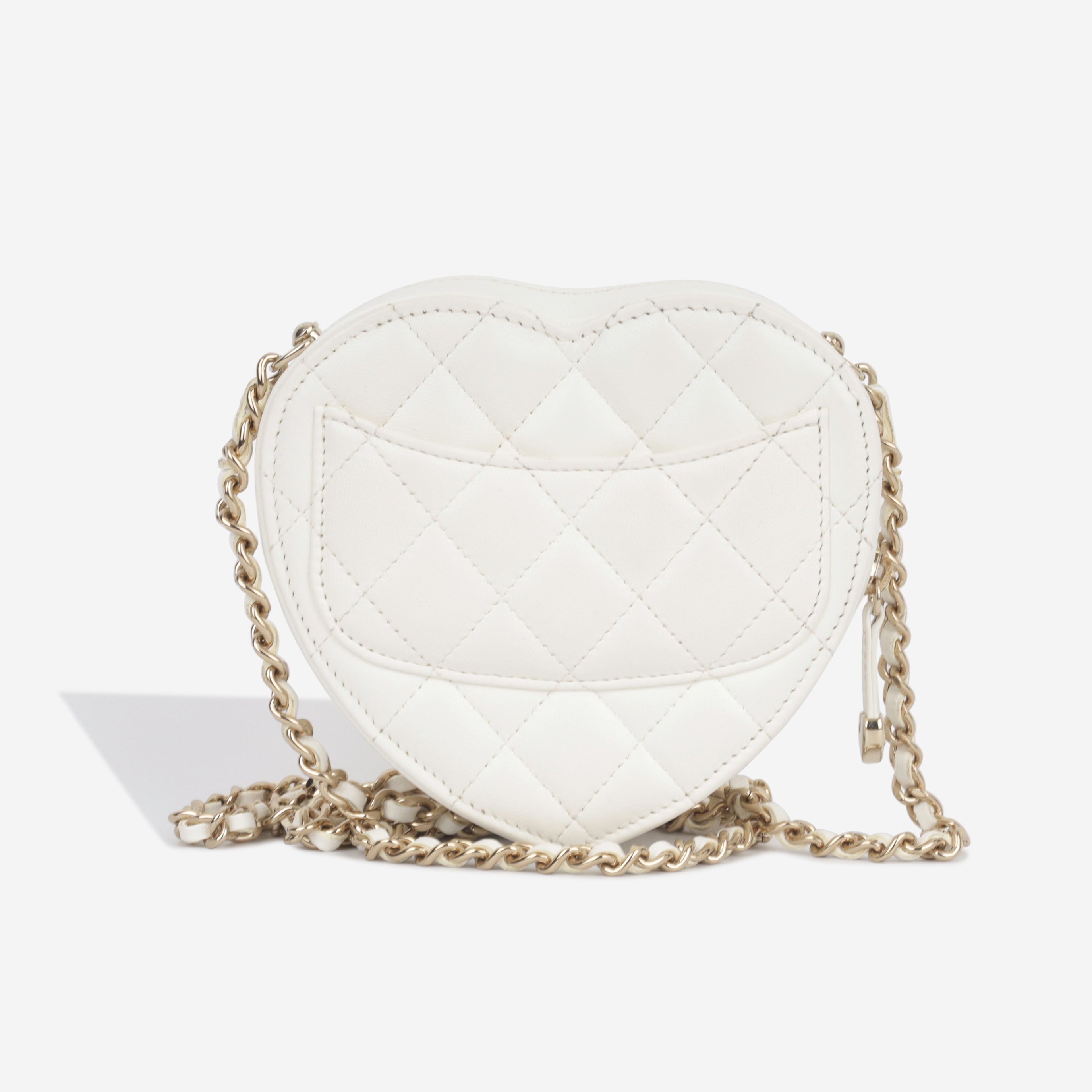 Small Heart Bag - White