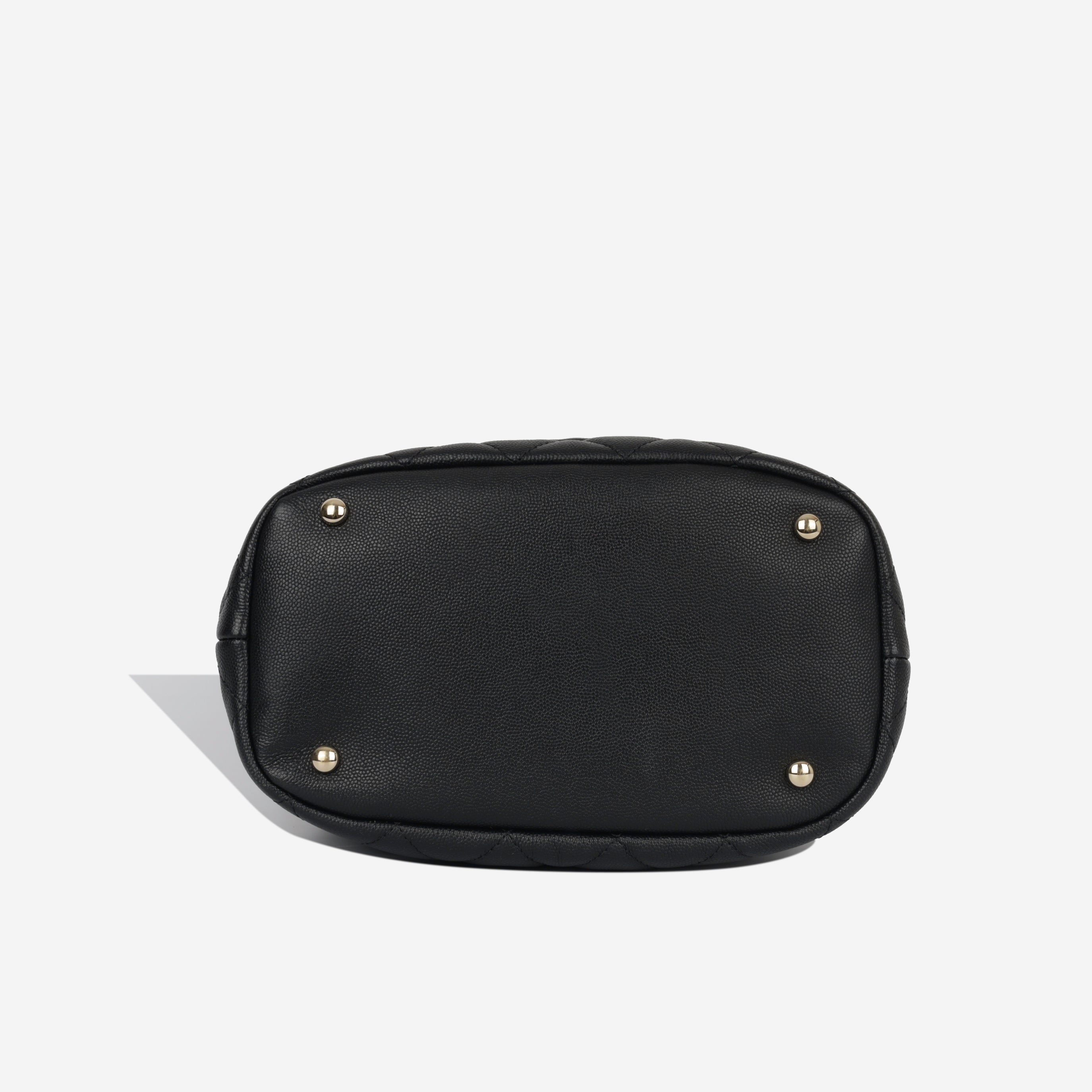 Quilted Bucket Bag - Black Caviar
