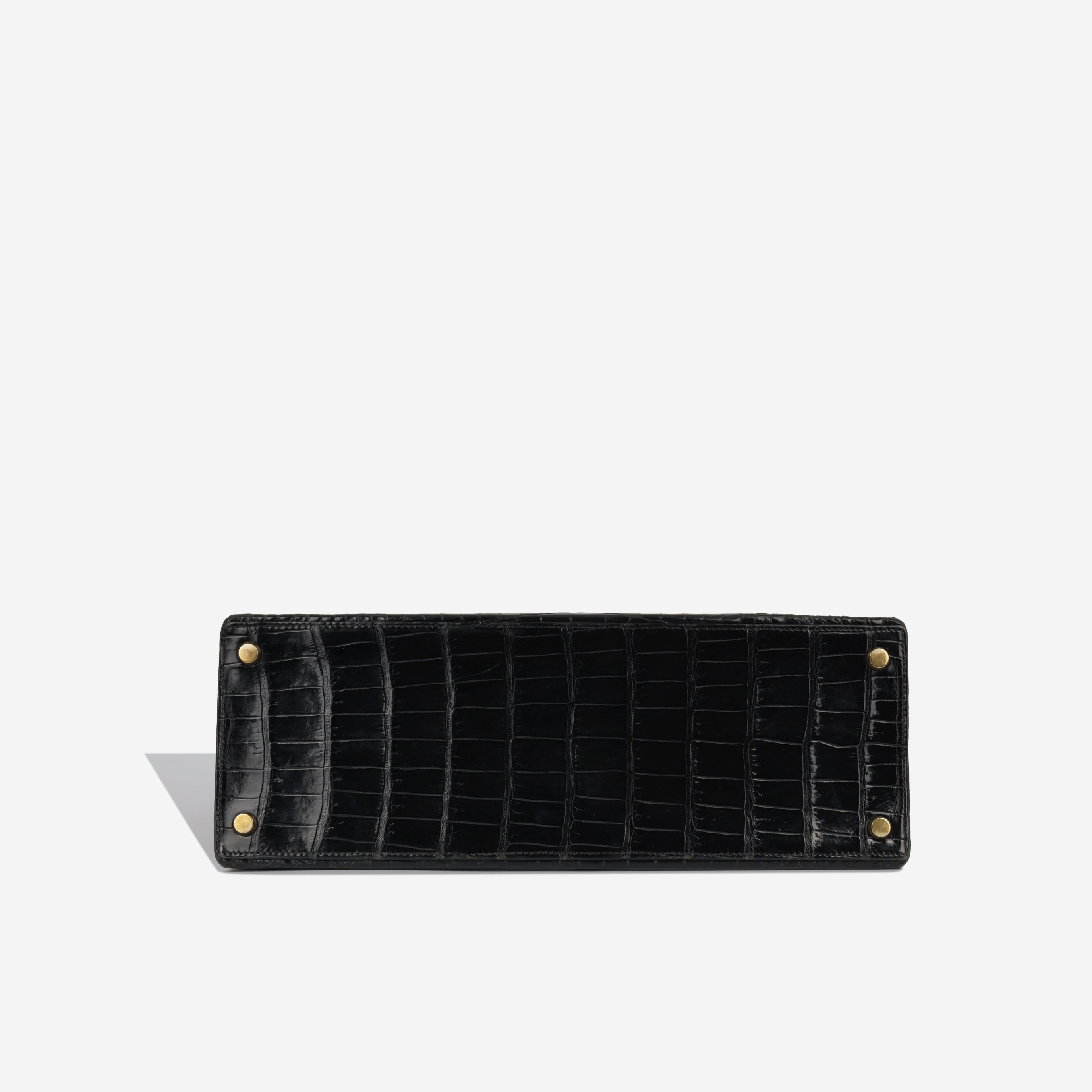 Vintage Kelly 32 - Noir Croc