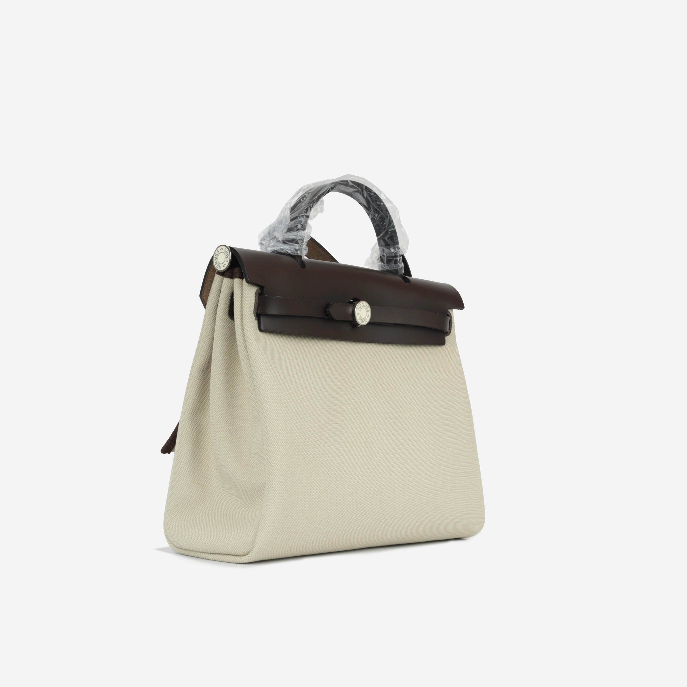 Hermès Herbag 31 - Beton / Ebene Hunter | Palladium & Enamel Hardware