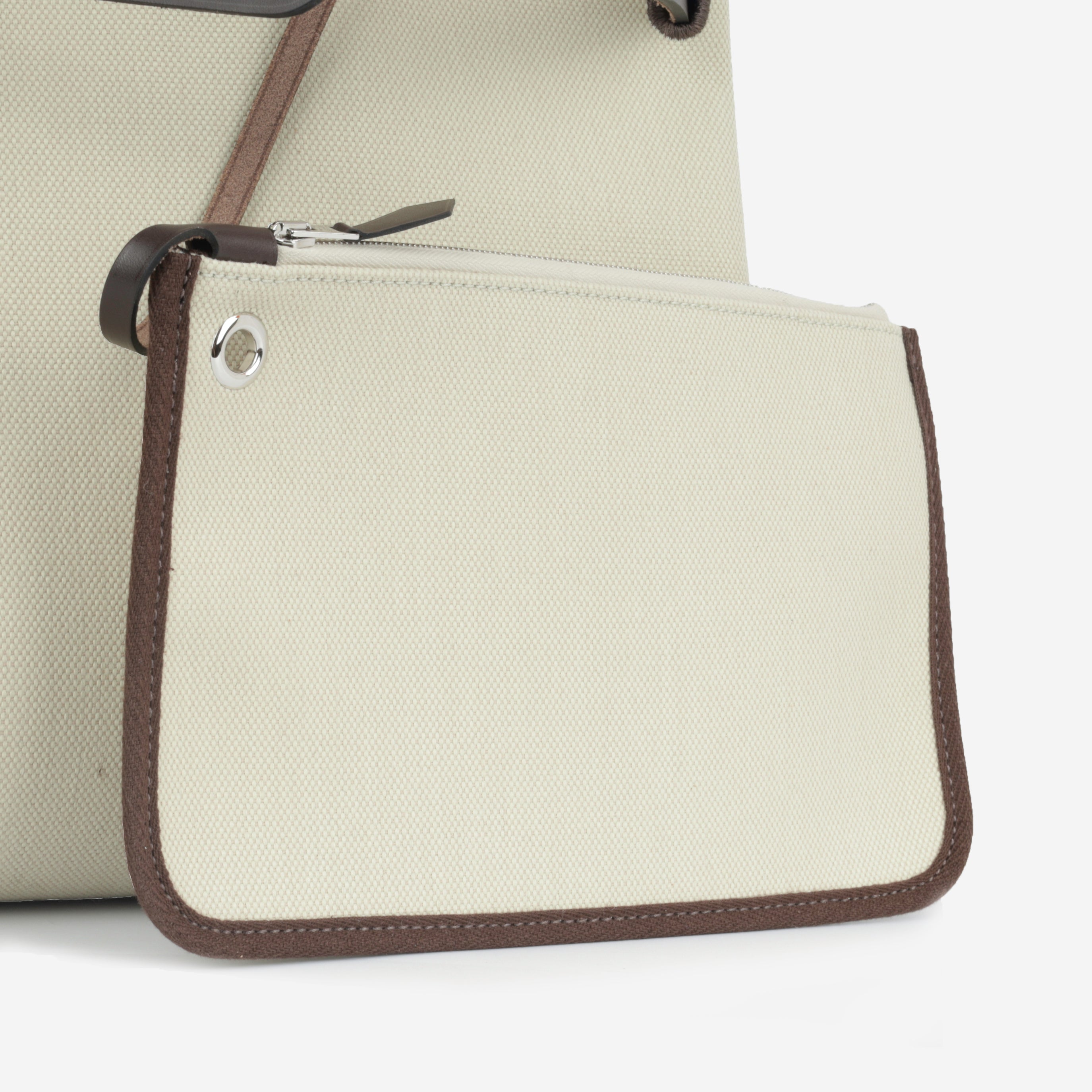 Hermès Herbag 31 - Beton / Ebene Hunter | Palladium & Enamel Hardware