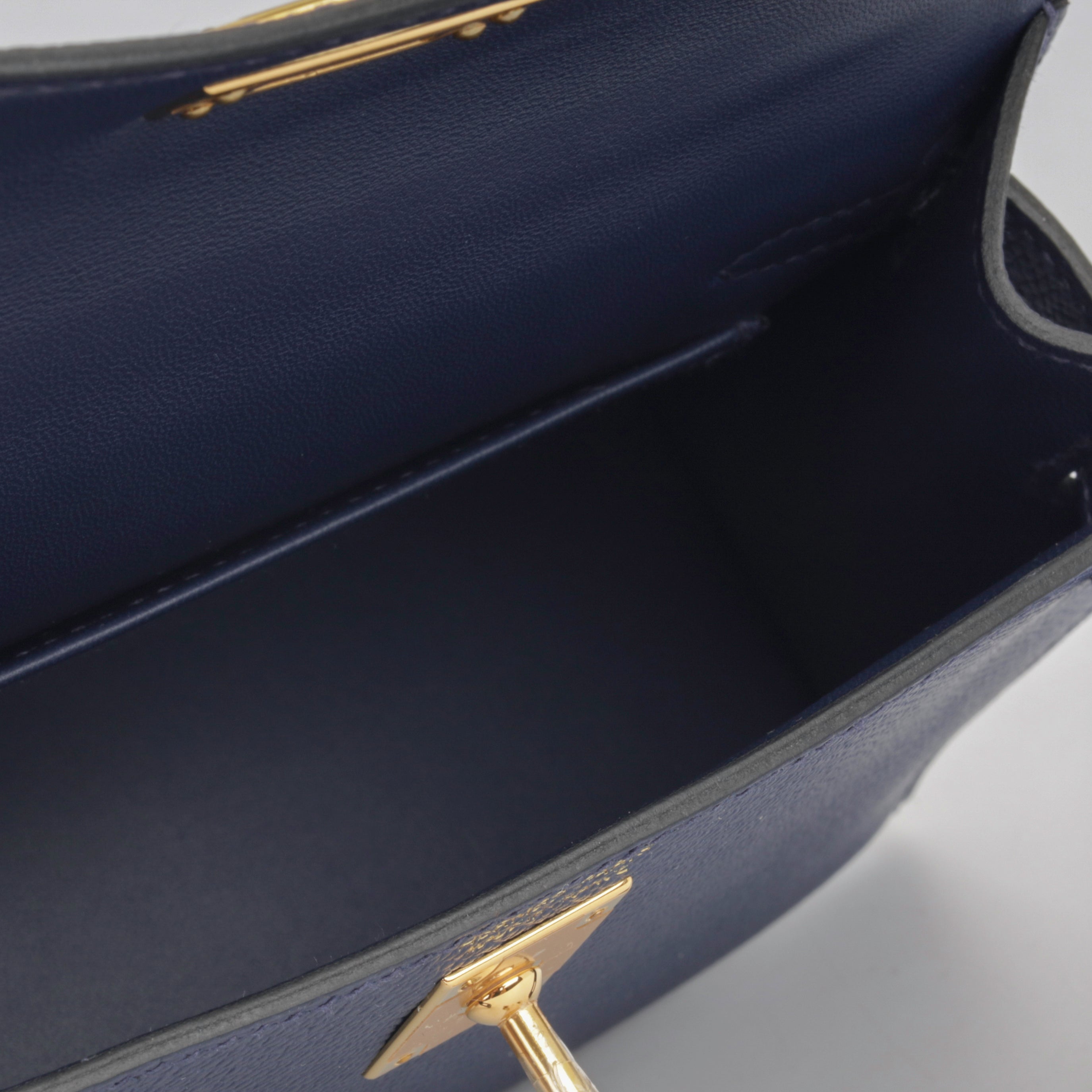 Mini Kelly - Blue Navy Epsom