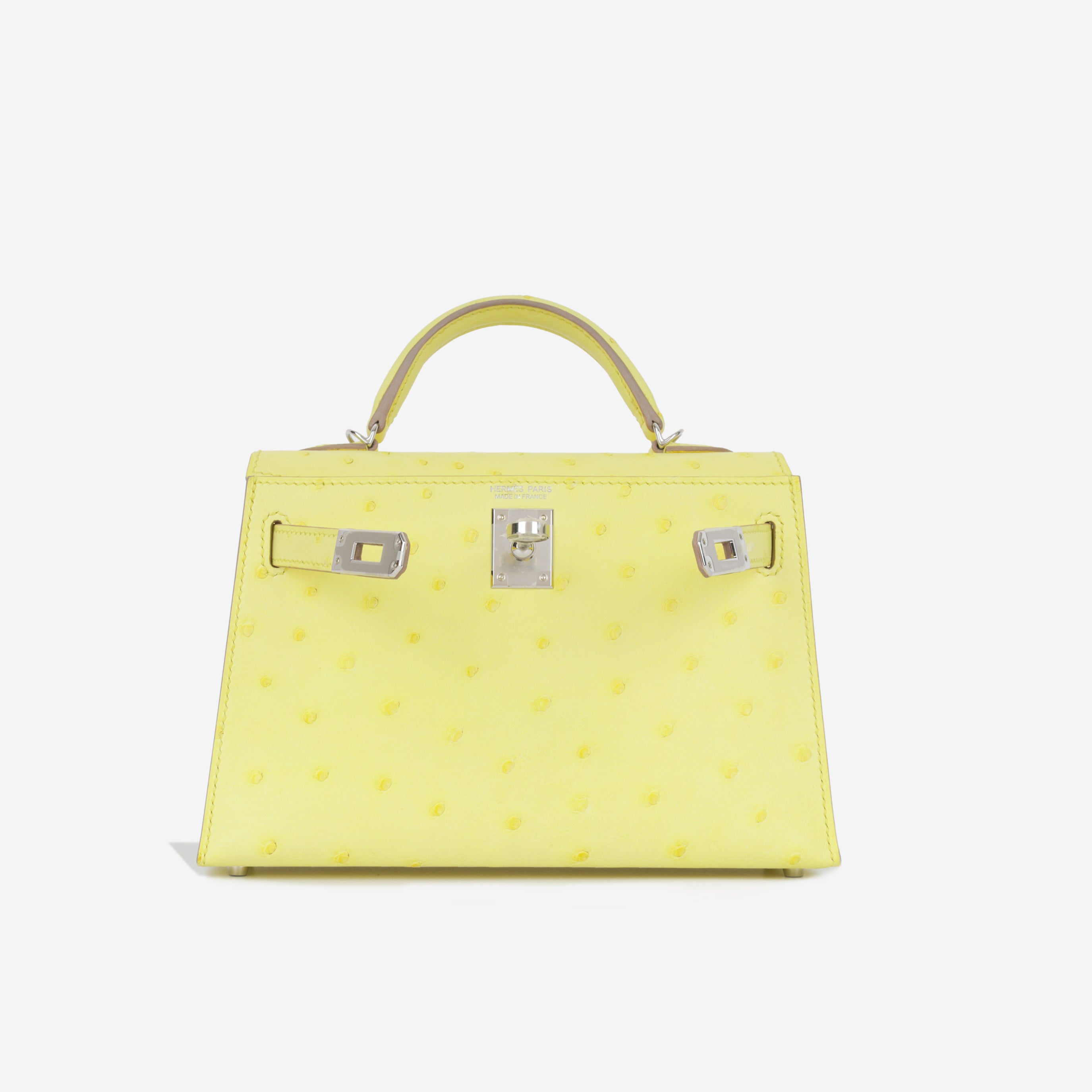 Mini Kelly  - Limoncello Ostrich