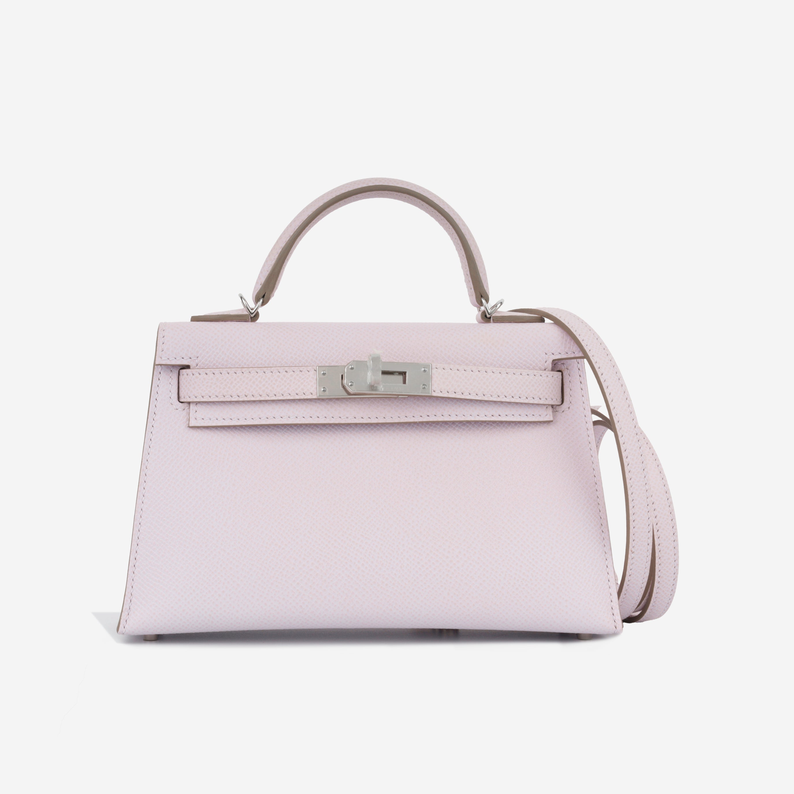 Mini Kelly - Mauve Pale Epsom