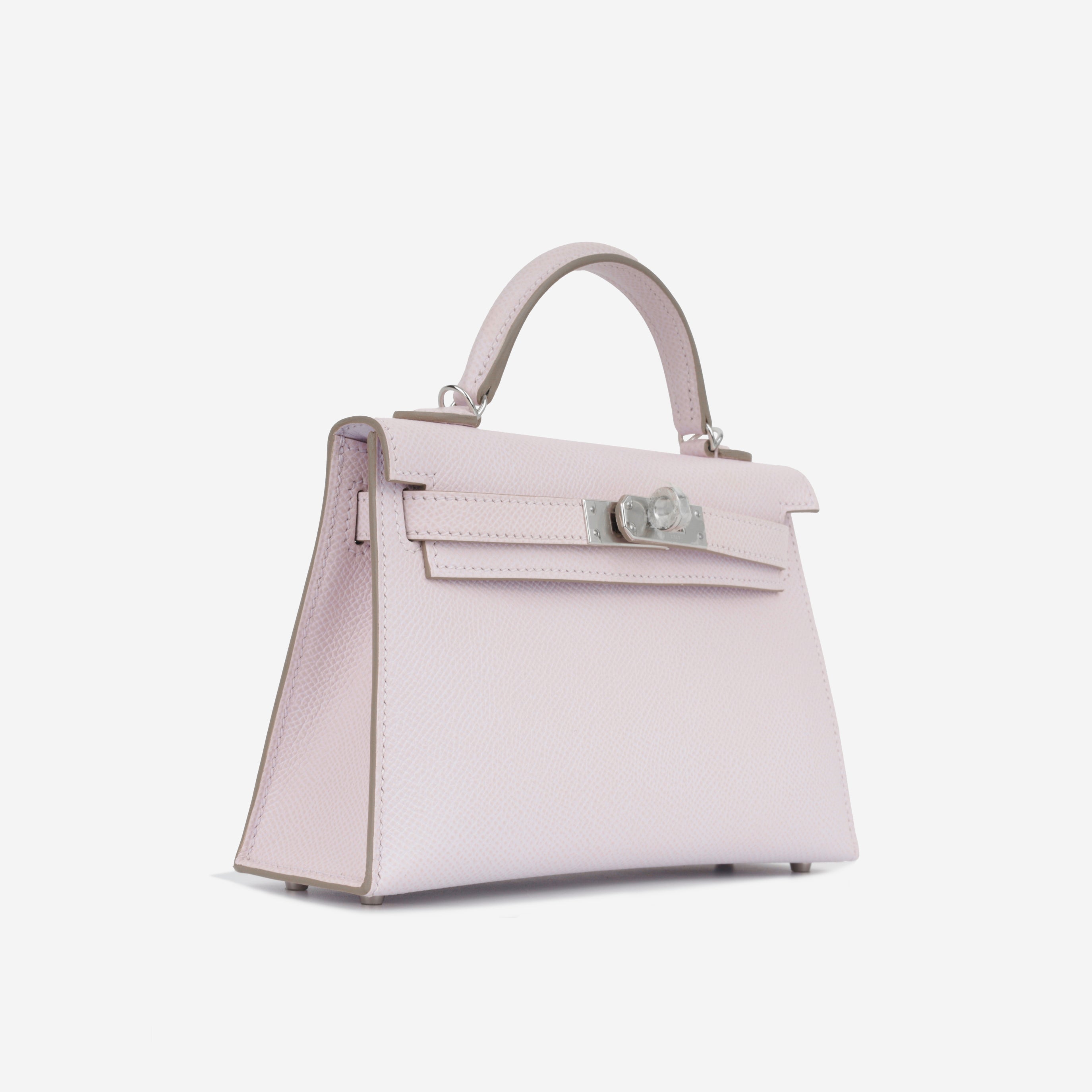 Mini Kelly - Mauve Pale Epsom