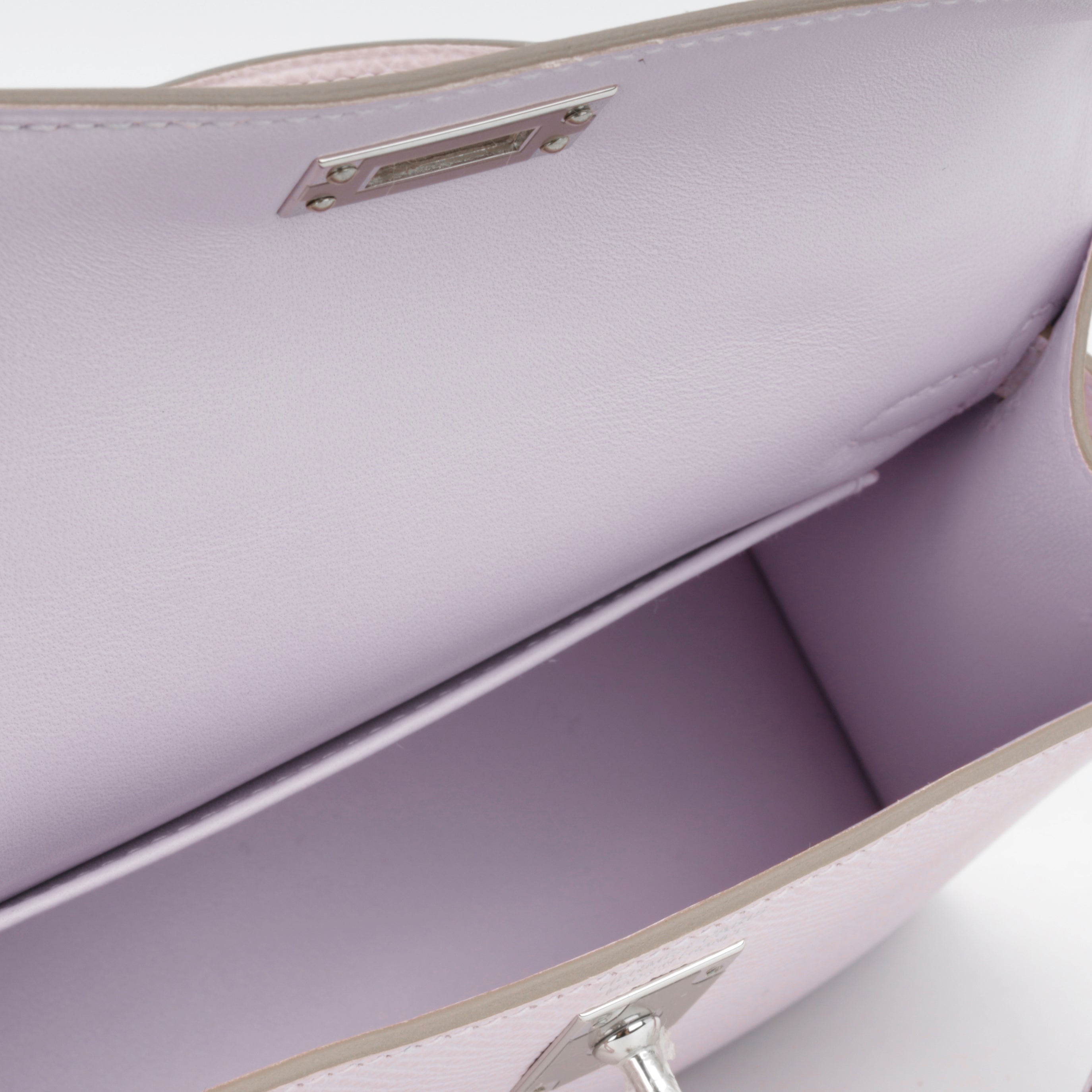 Mini Kelly - Mauve Pale Epsom