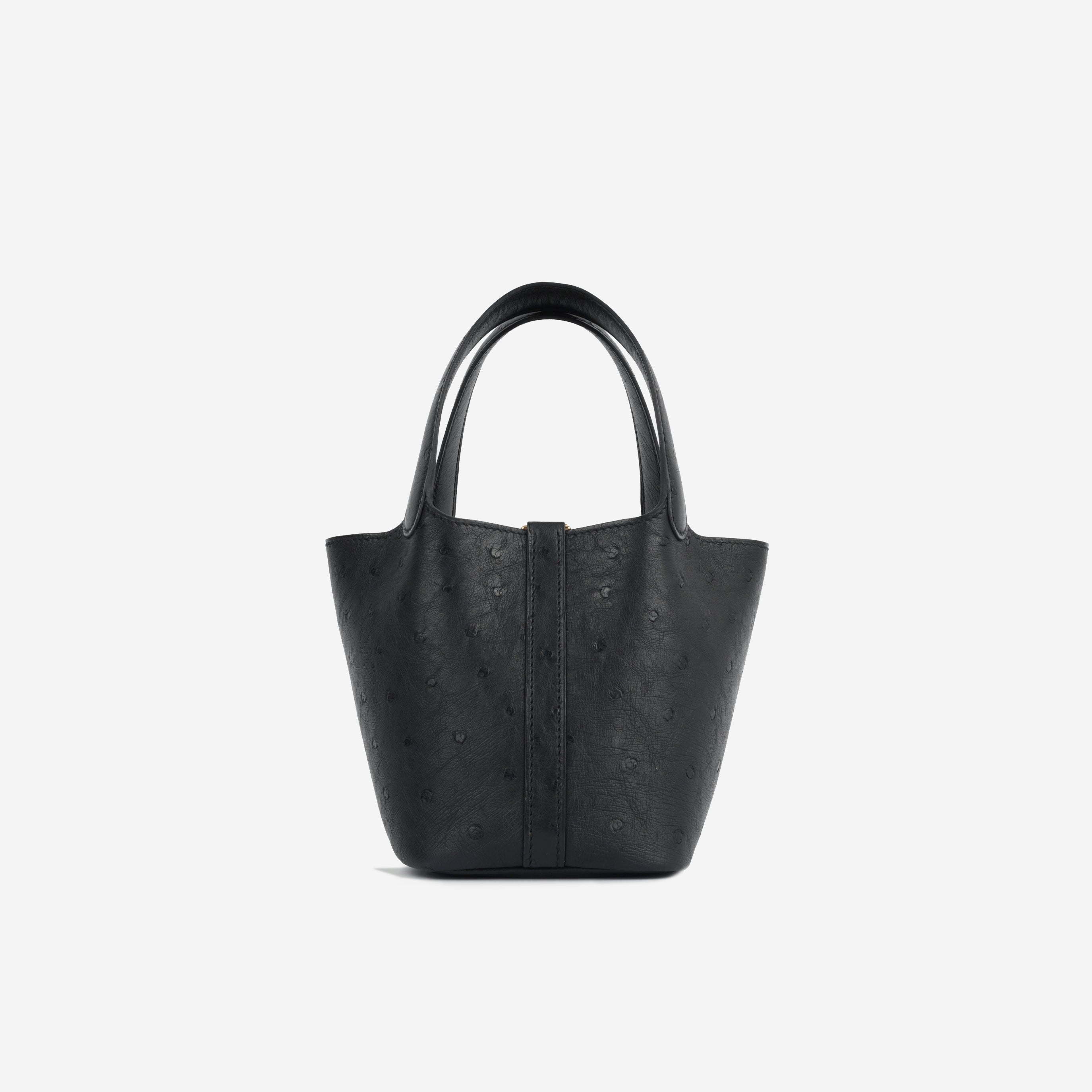 Micro Picotin - Noir Ostrich