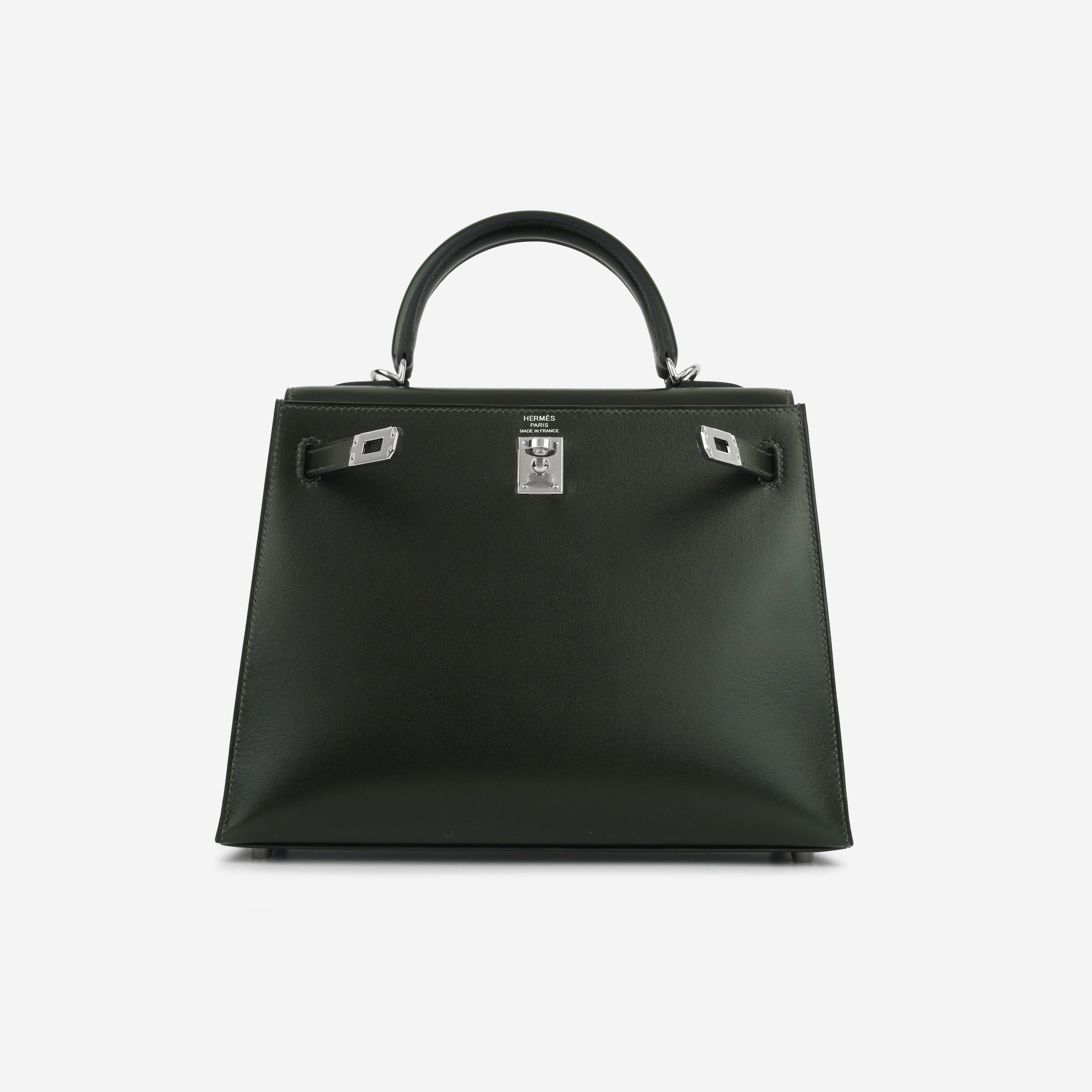 Kelly 25 - Vert Fonce Box Calf