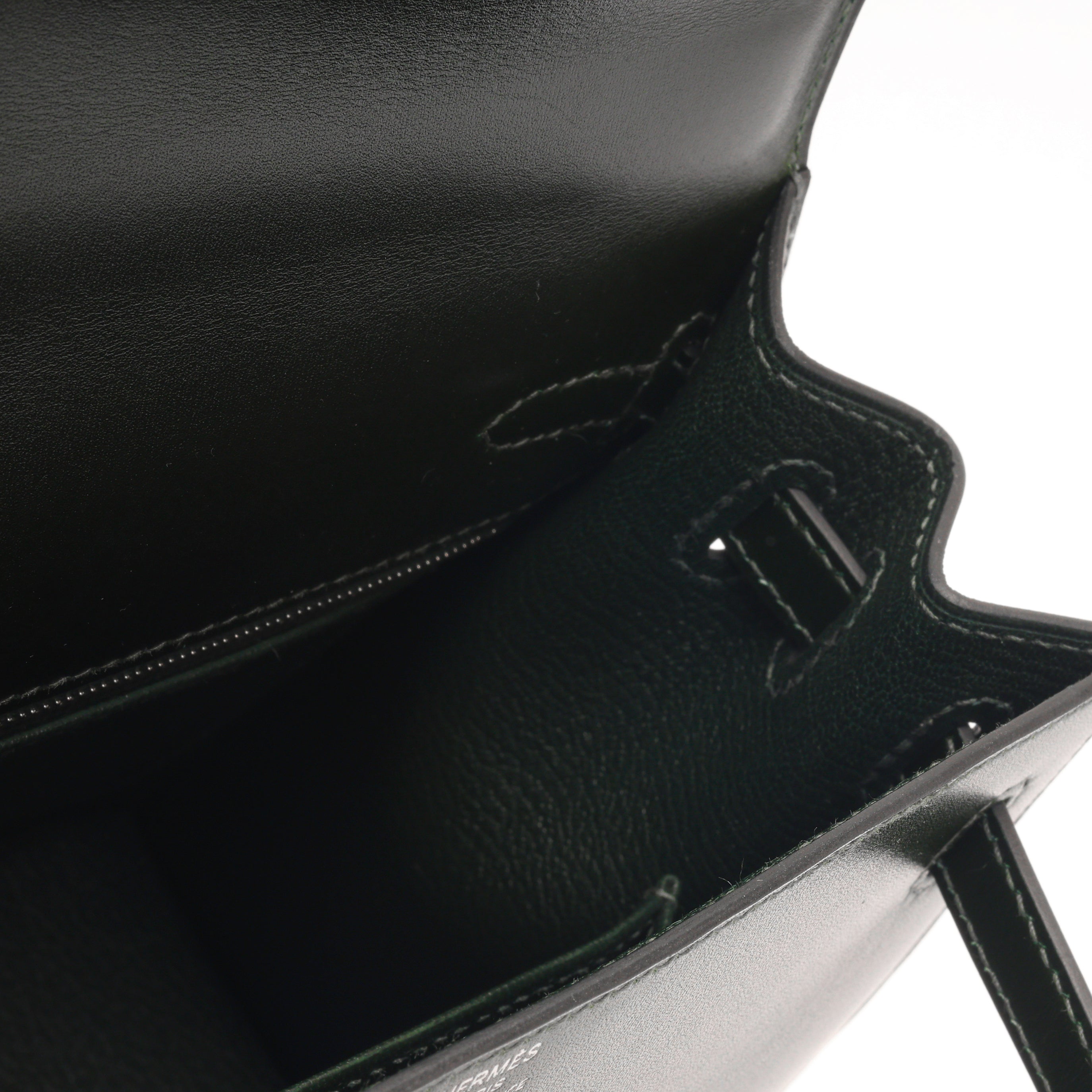 Kelly 25 - Vert Fonce Box Calf