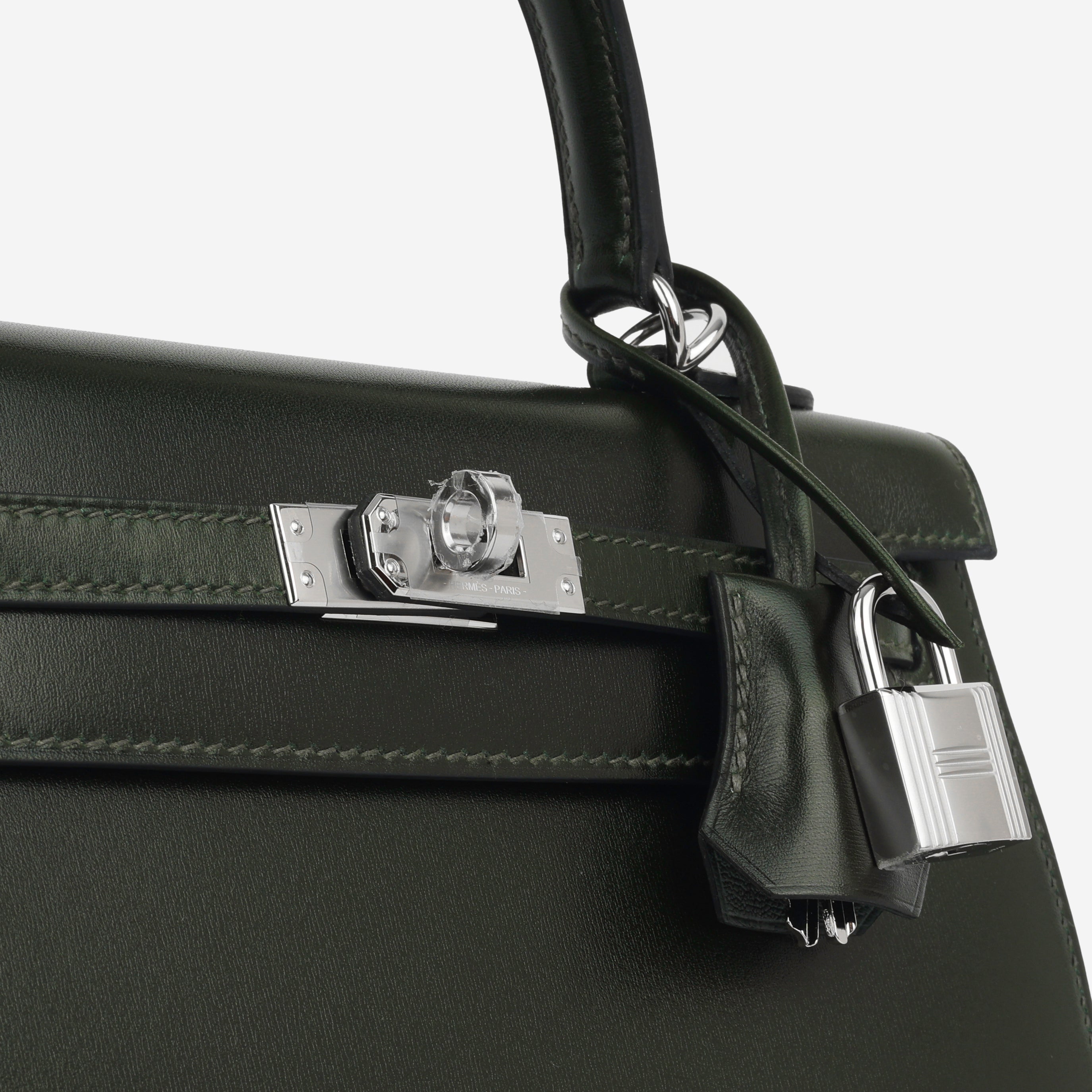 Kelly 25 - Vert Fonce Box Calf