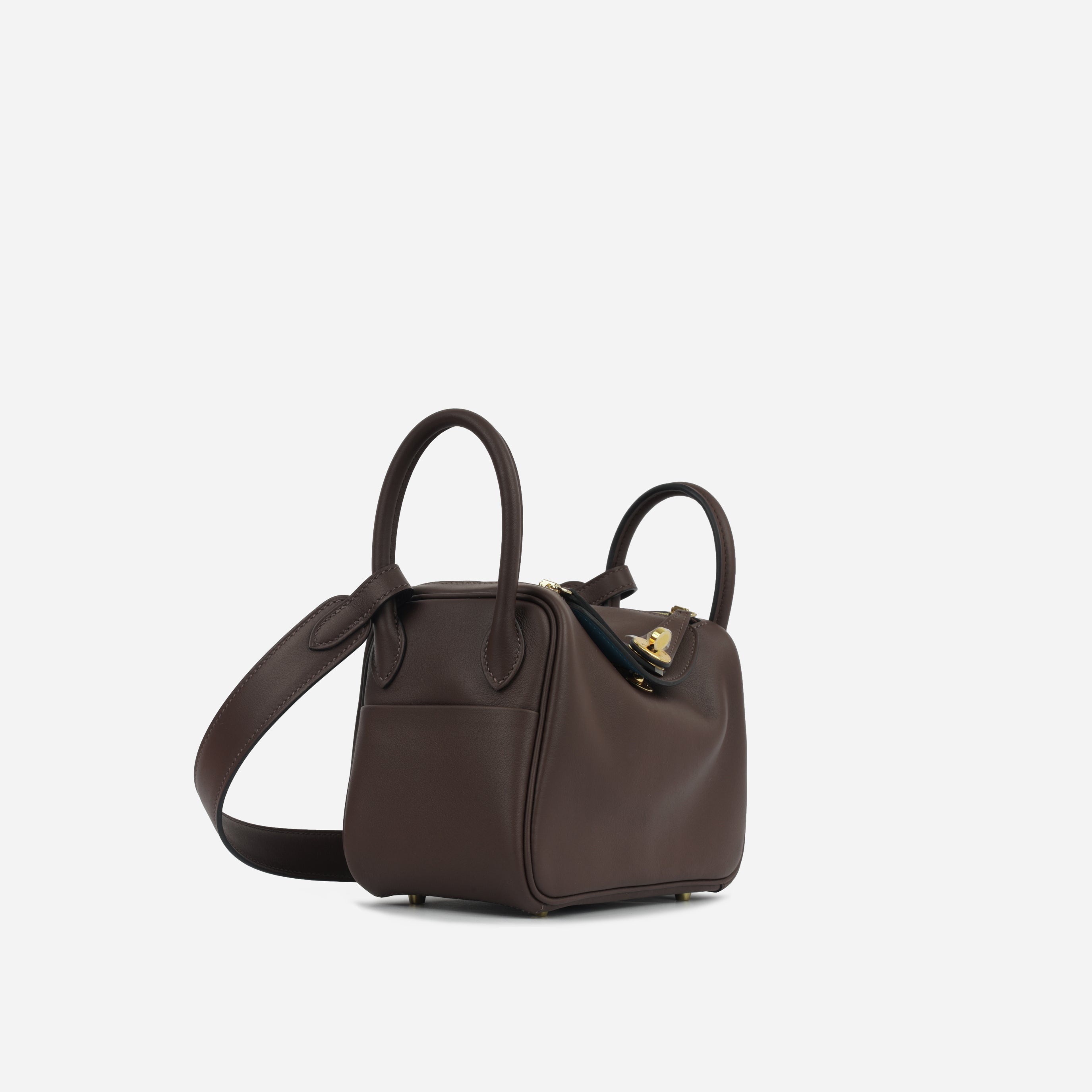 Mini Lindy Verso - Moka/Bleu Jean