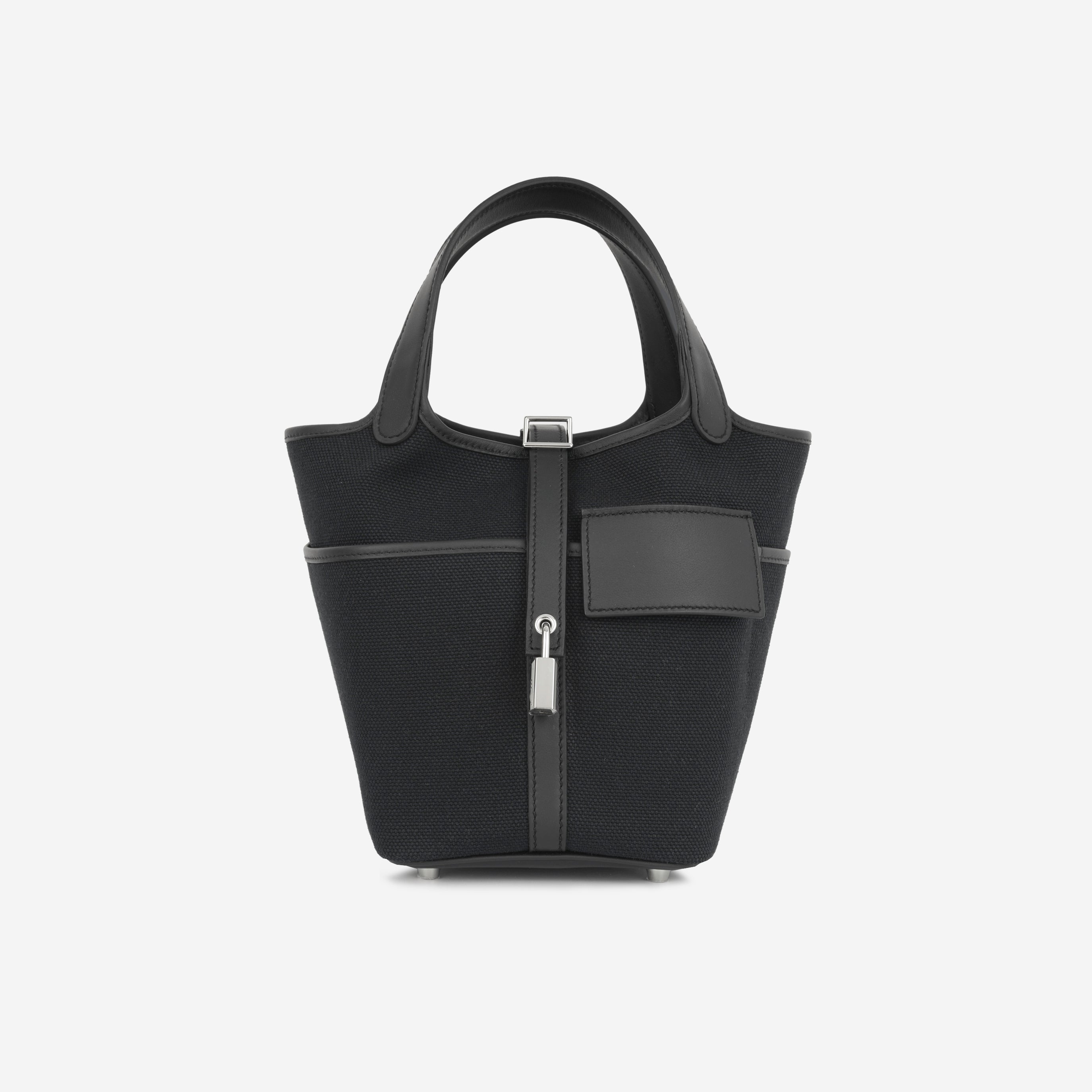 Hermès Picotin 18 Cargo - Noir Canvas / Swift | Palladium Hardware