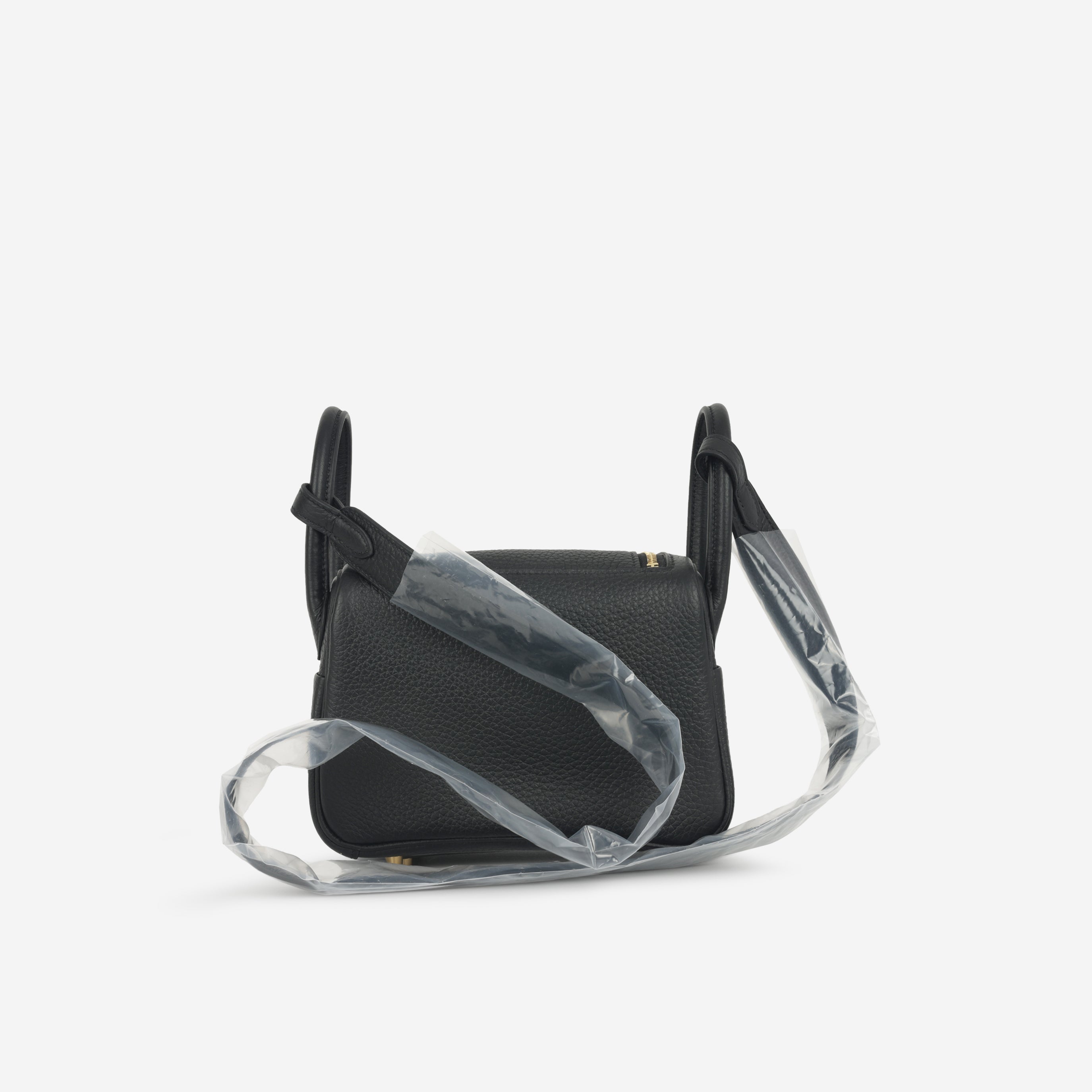Hermès Mini Lindy - Black Clemence | Gold Hardware