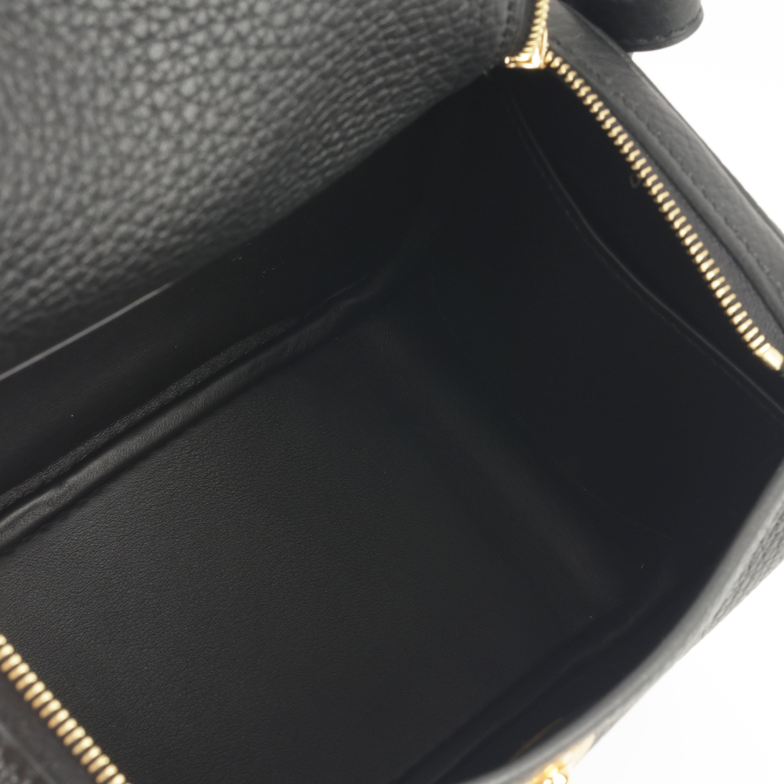 Hermès Mini Lindy - Black Clemence | Gold Hardware