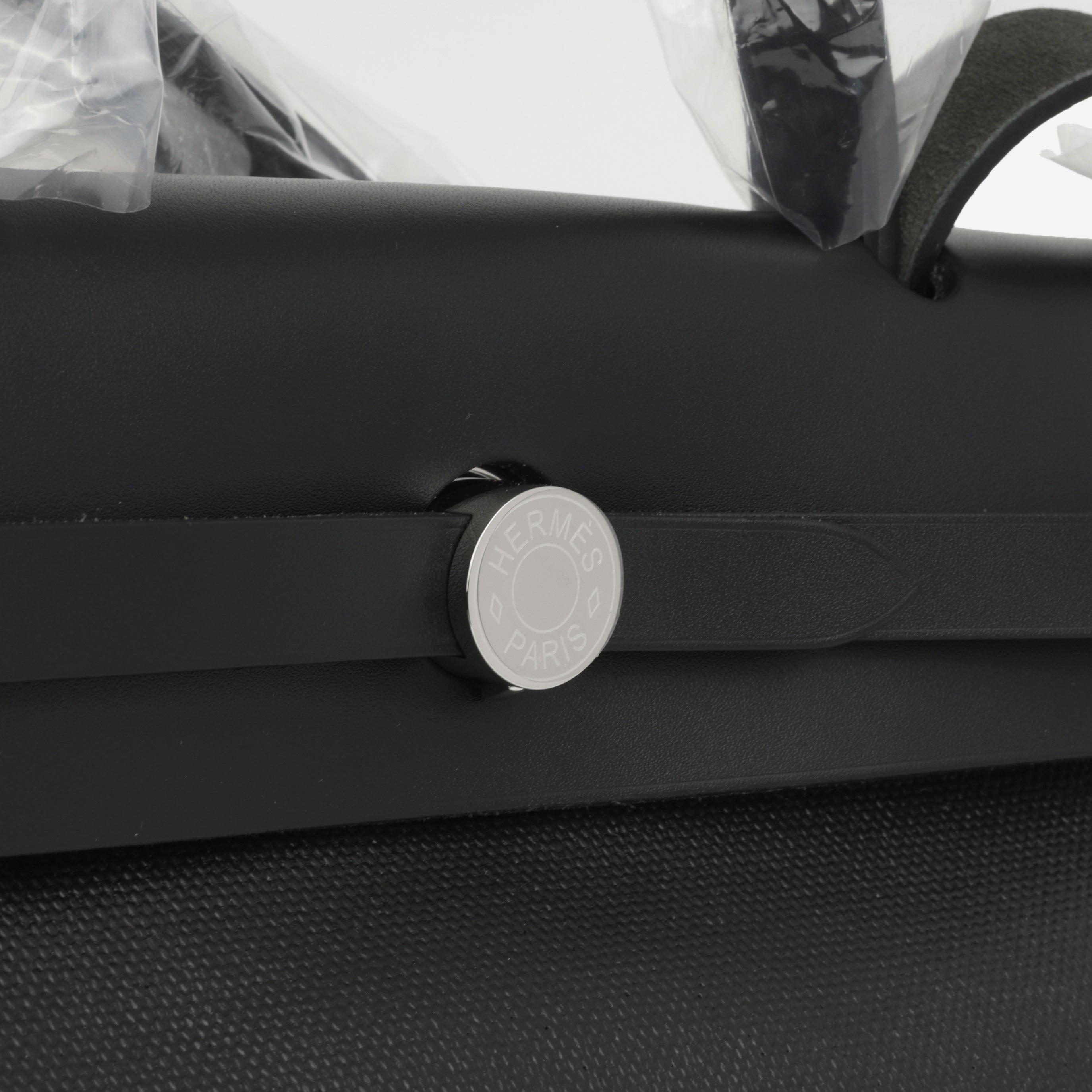 Hermès Herbag 31 - Noir Berline Toile | Palladium Hardware