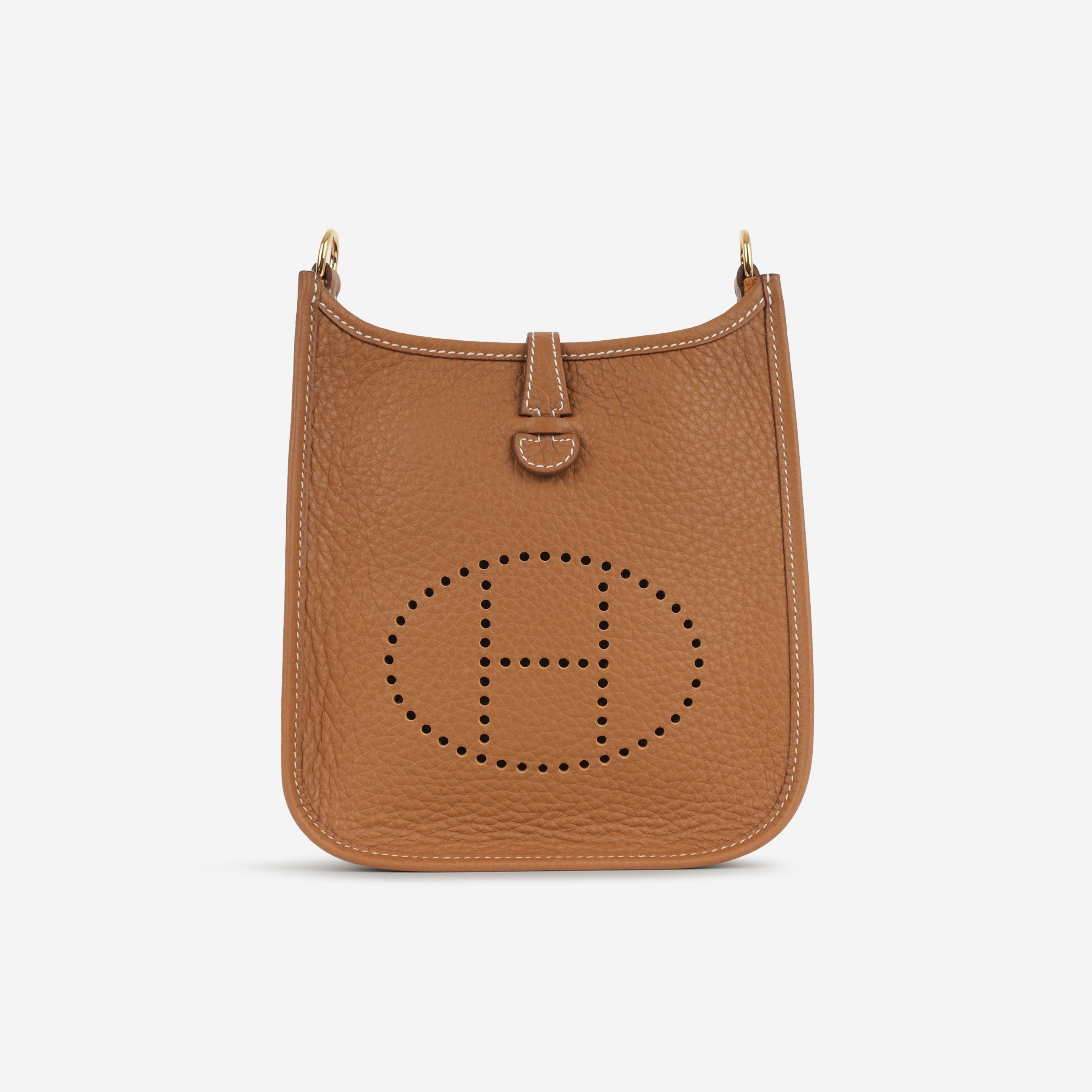 Hermès Mini Evelyne 16  - Gold Clemence | Gold Hardware