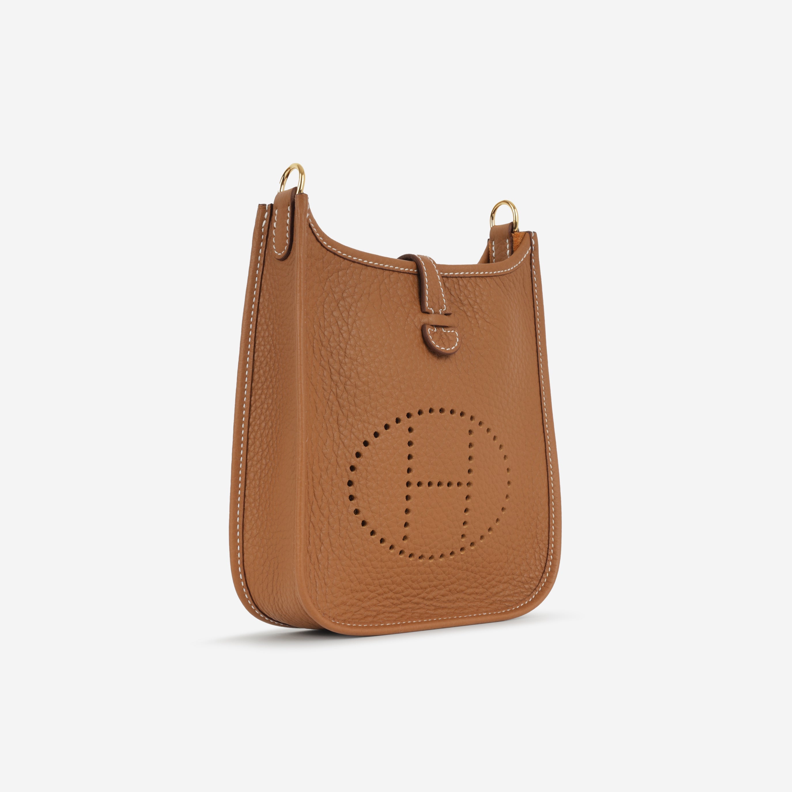 Hermès Mini Evelyne 16  - Gold Clemence | Gold Hardware