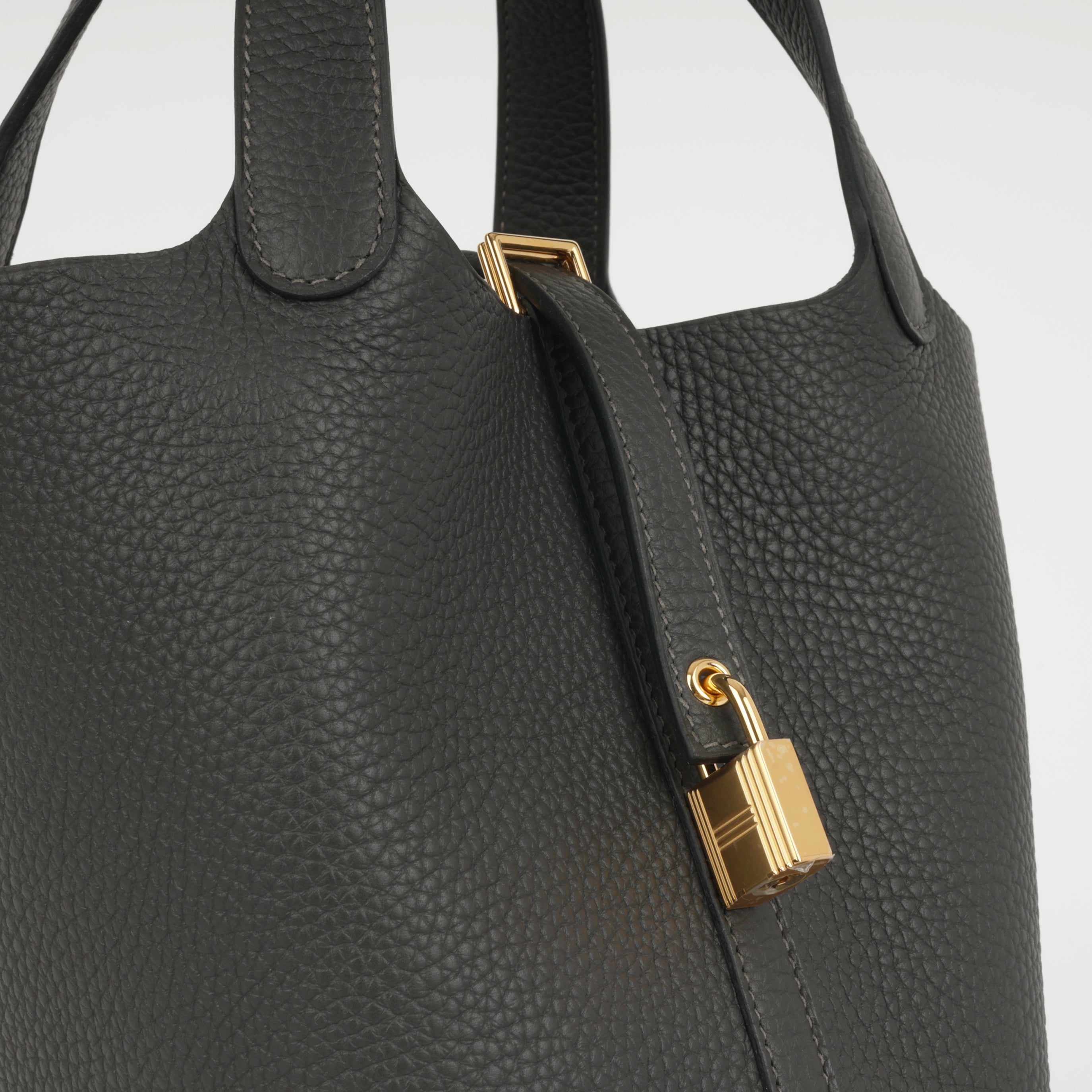 Picotin 18 - Dark Bronze Clemence | Gold Hardware