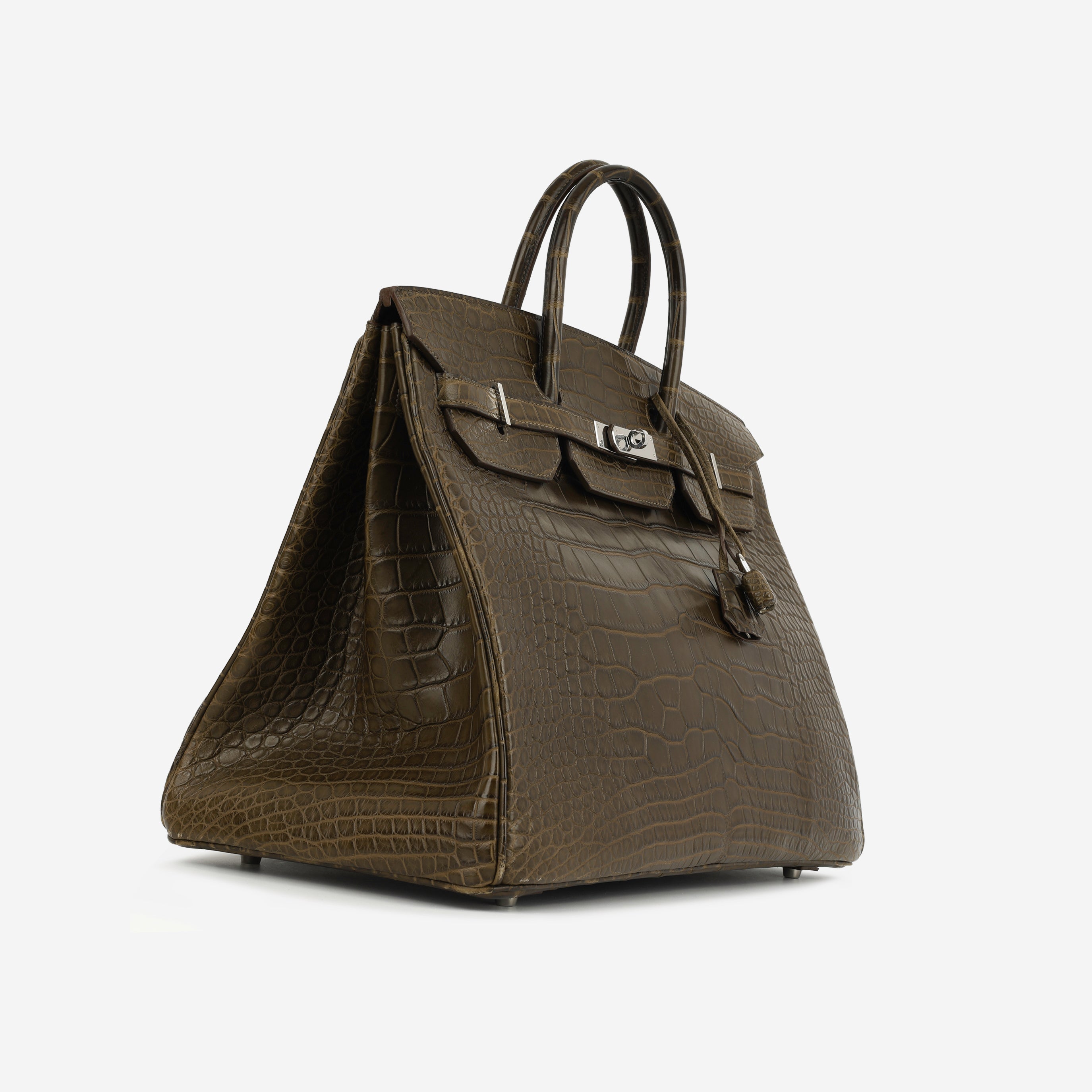 Hermès Birkin 40 - Gris Elephant Alligator Mississippiensis | Palladium Hardware