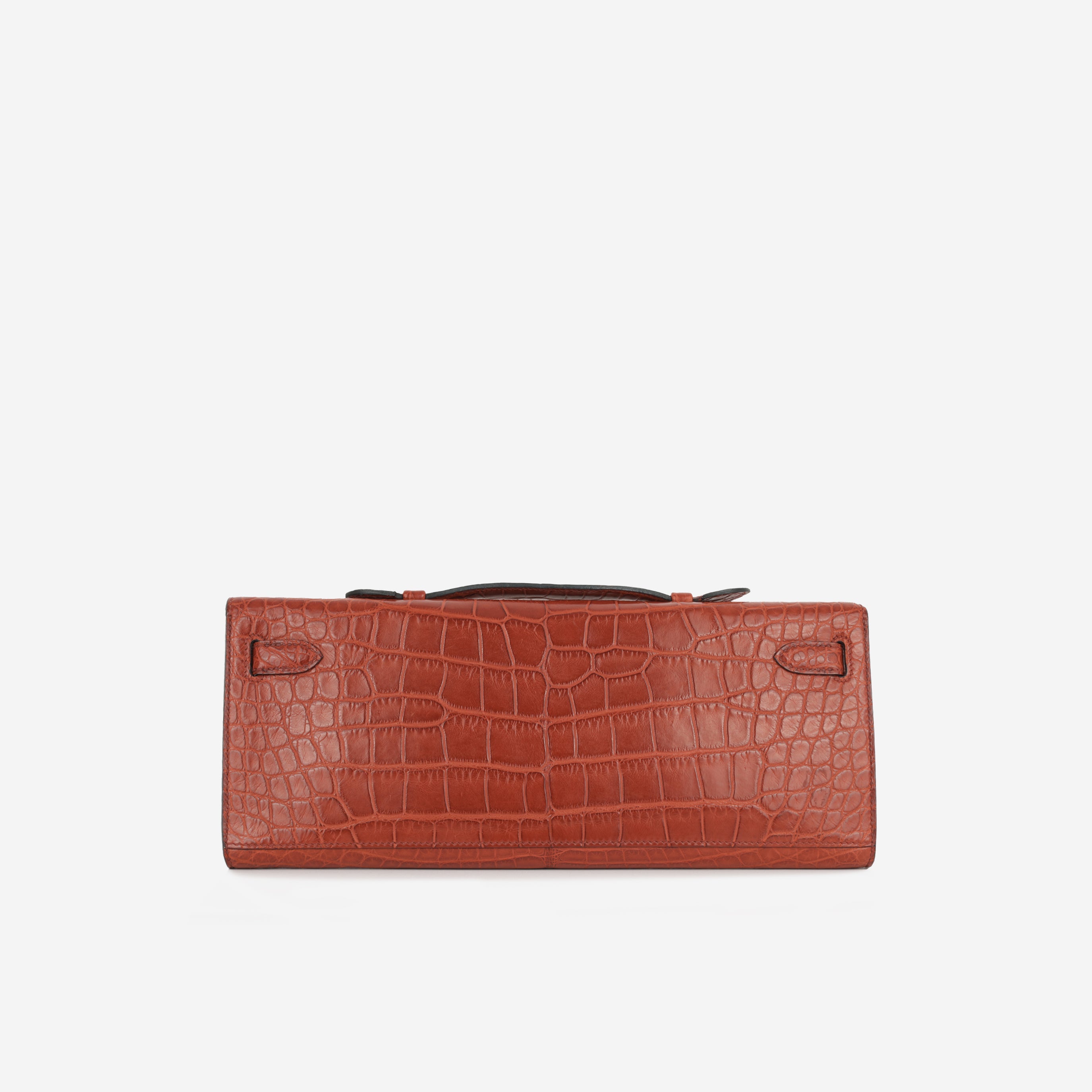 Hermès Kelly Cut Clutch - Rouge H Matte Alligator Missipiensis | Gold Hardware