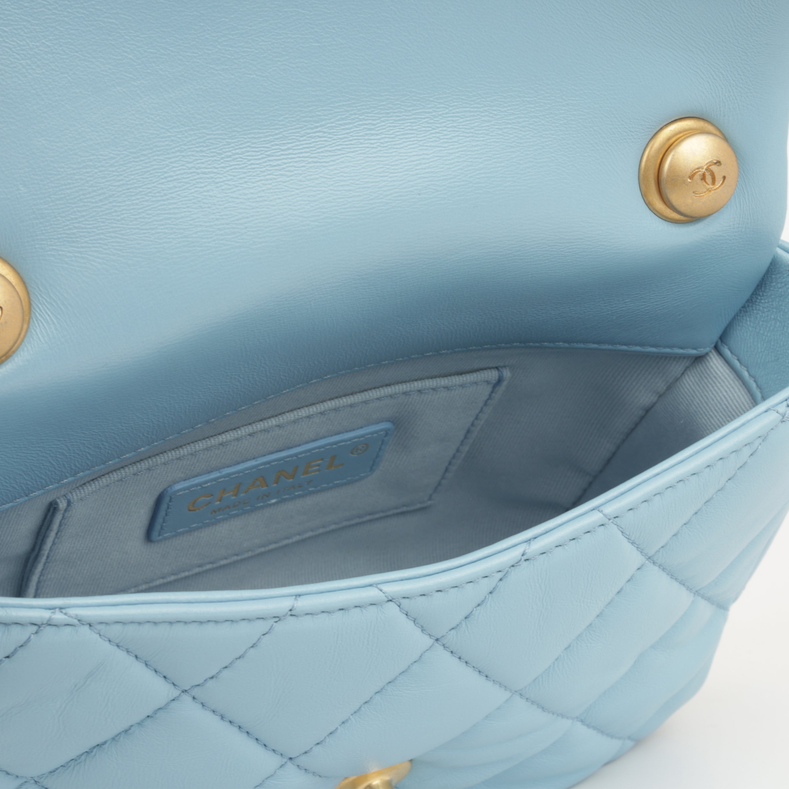 Chanel Candy Chain Flap - Blue Lambskin | Gold Hardware