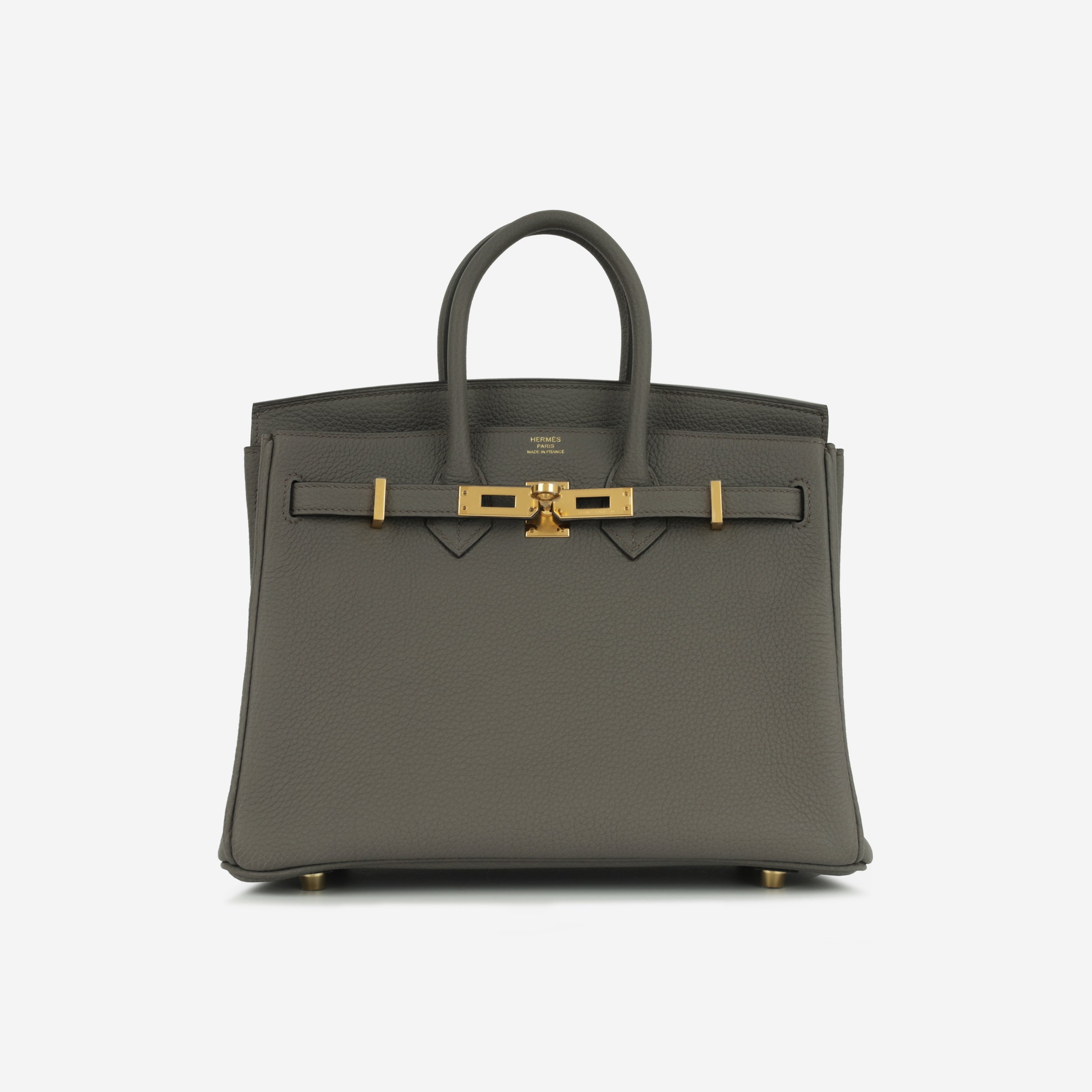 Birkin 25 - Gris Etain Togo | Gold hardware