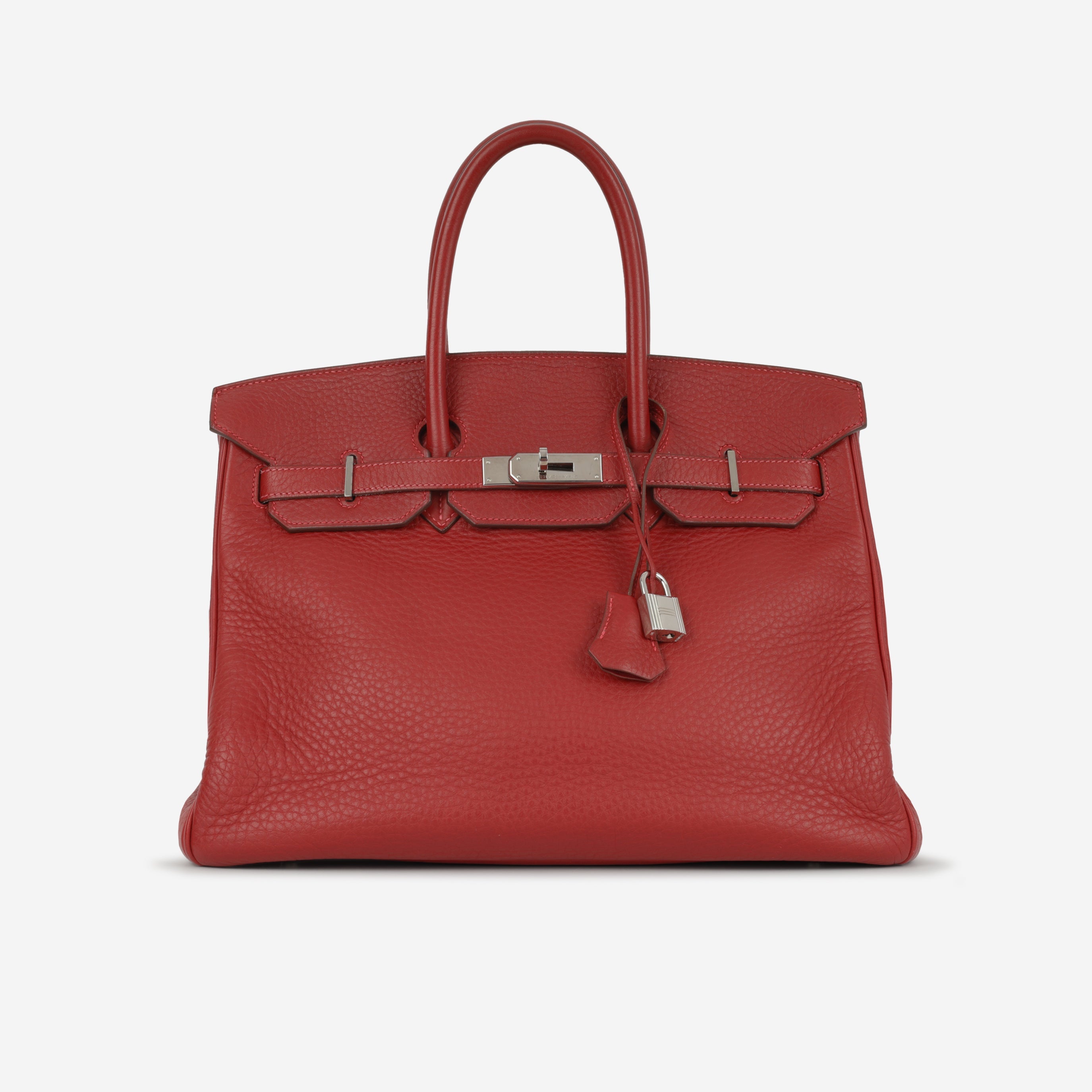 Hermès Birkin 35 - Rouge Garance Clemence | Palladium Hardware
