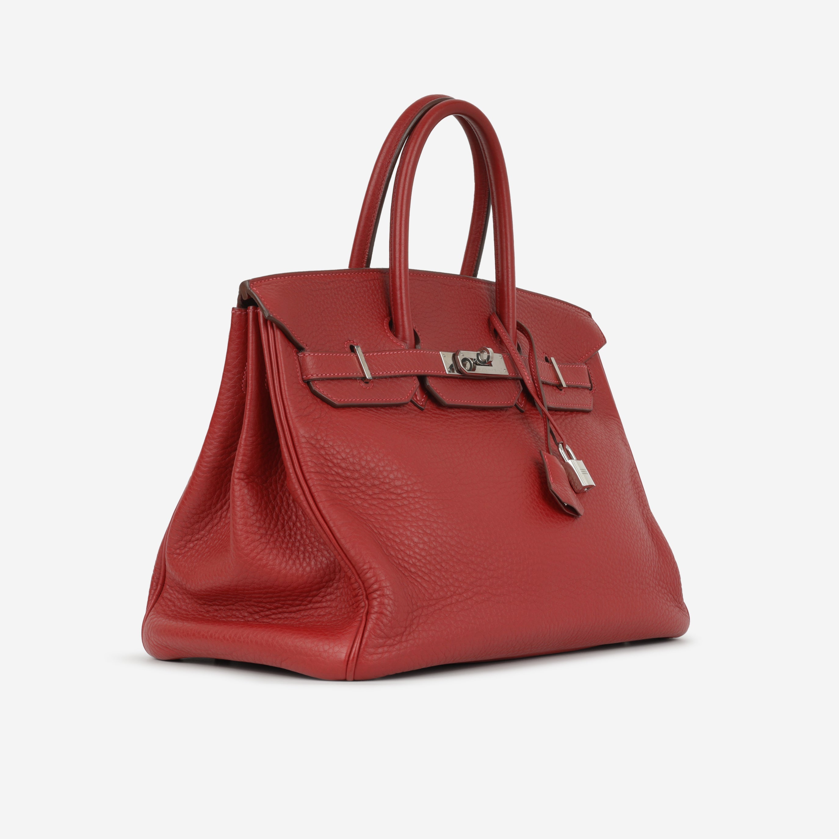 Hermès Birkin 35 - Rouge Garance Clemence | Palladium Hardware
