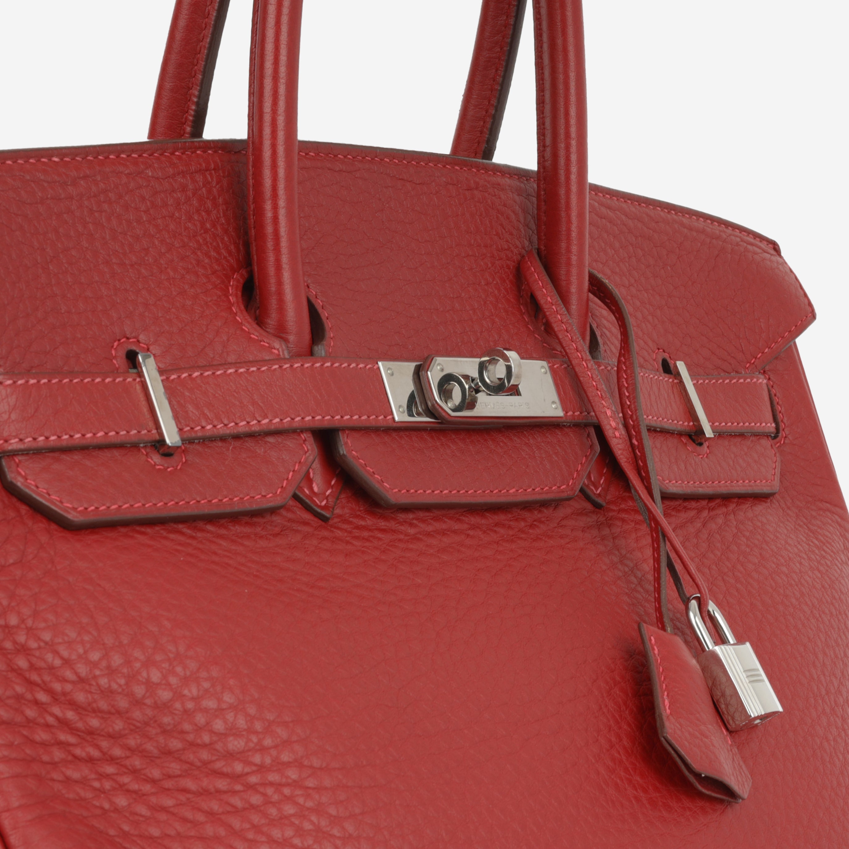 Hermès Birkin 35 - Rouge Garance Clemence | Palladium Hardware