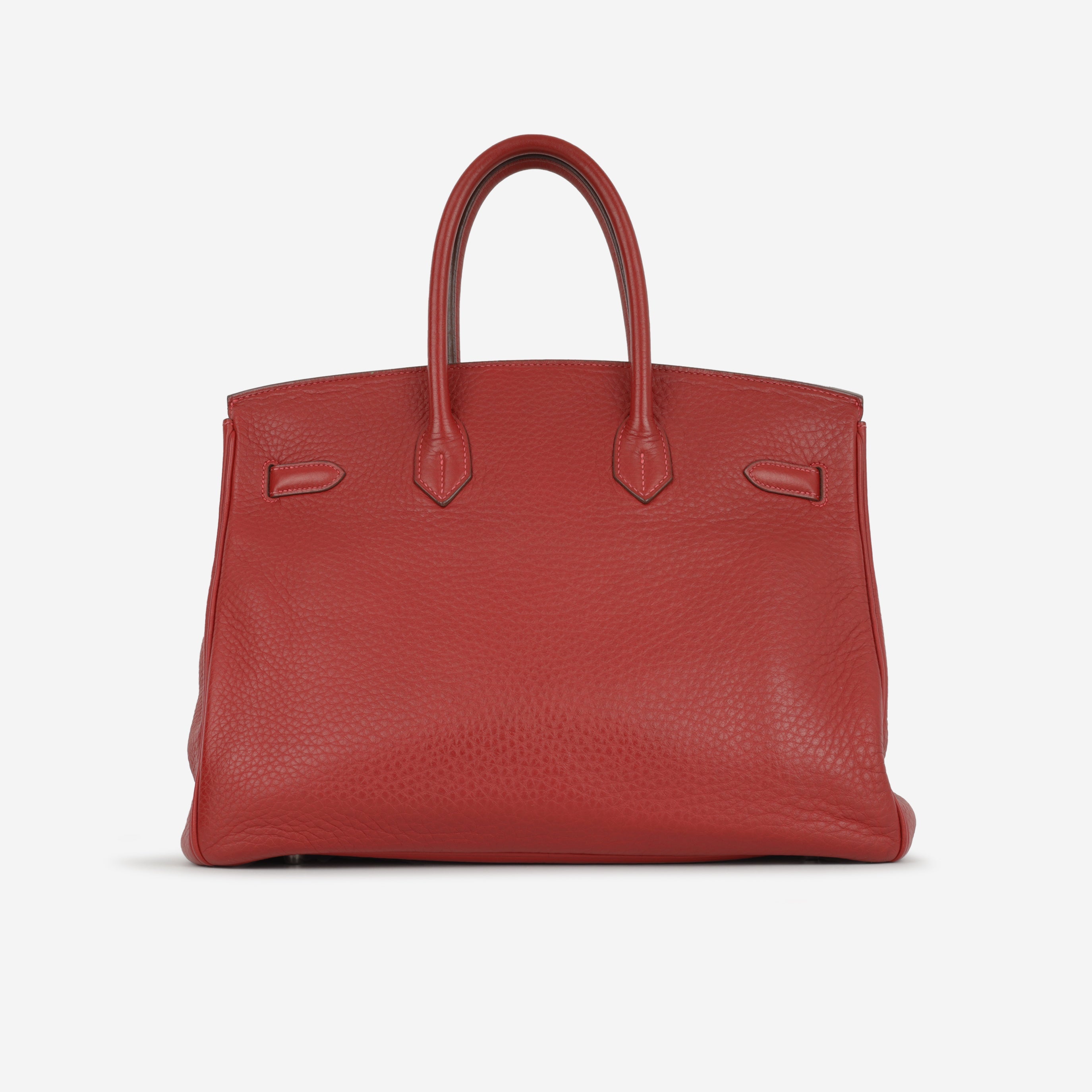 Hermès Birkin 35 - Rouge Garance Clemence | Palladium Hardware