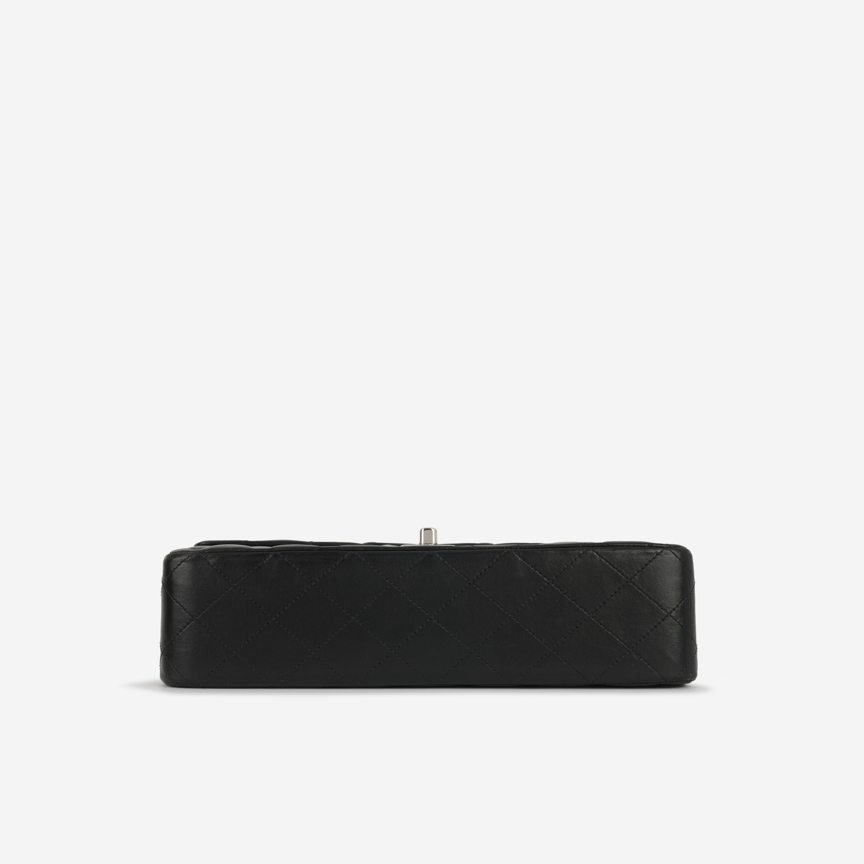 Chanel Medium Classic Flap - Black Lambskin | Silver Hardware