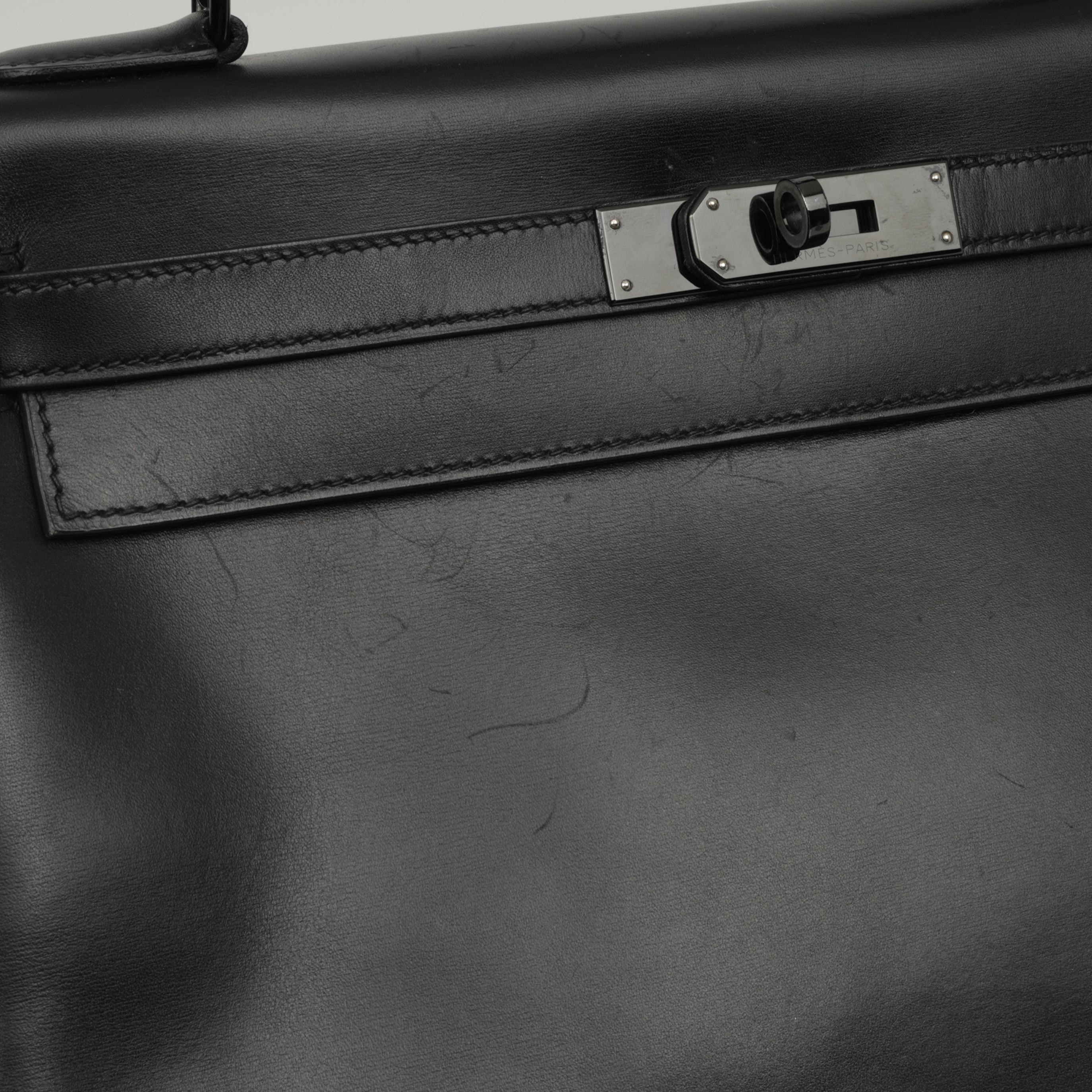 Hermès Kelly 32 - So Black Box Calf