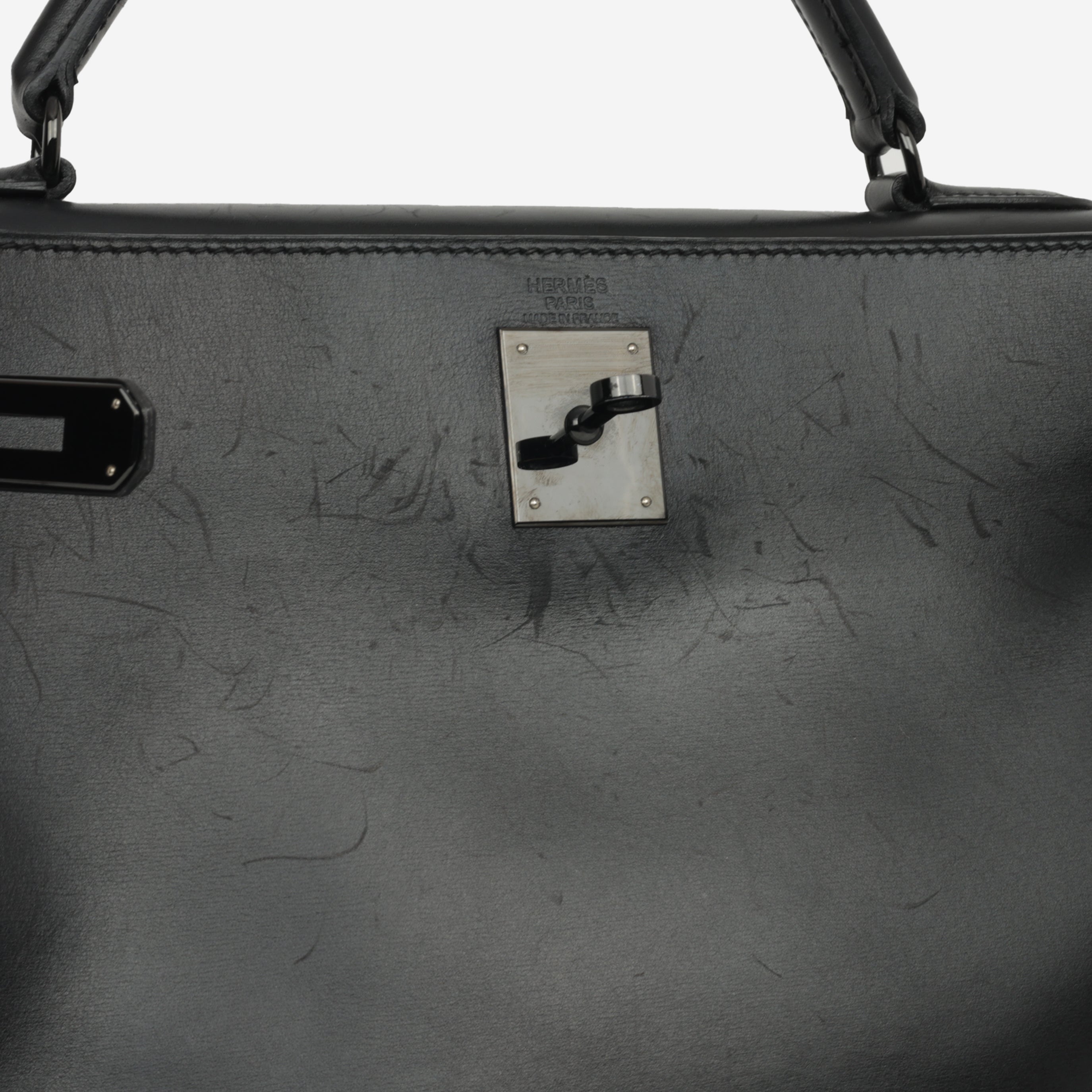 Hermès Kelly 32 - So Black Box Calf