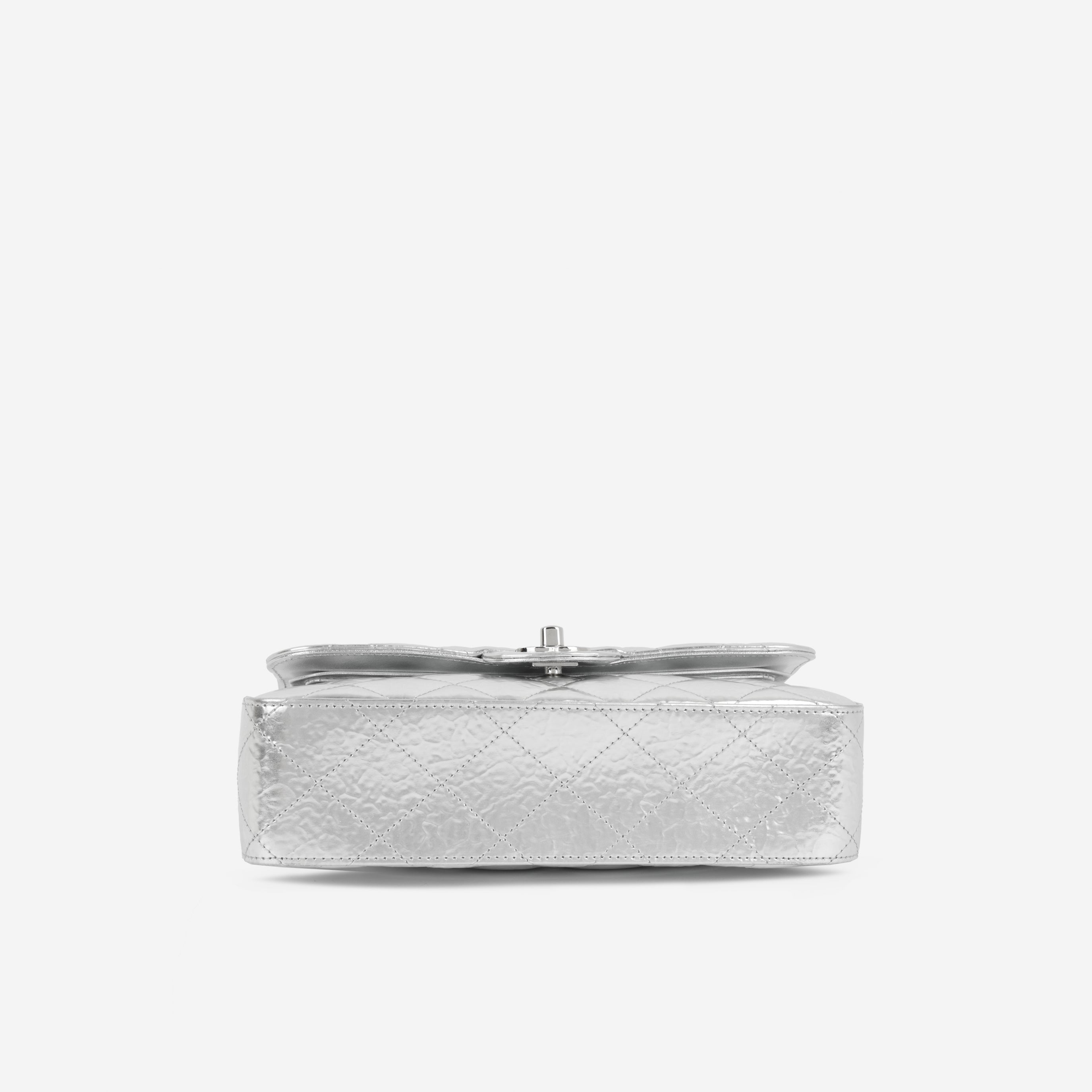 Chanel Classic Flap - Silver Hammered Metallic Calfskin