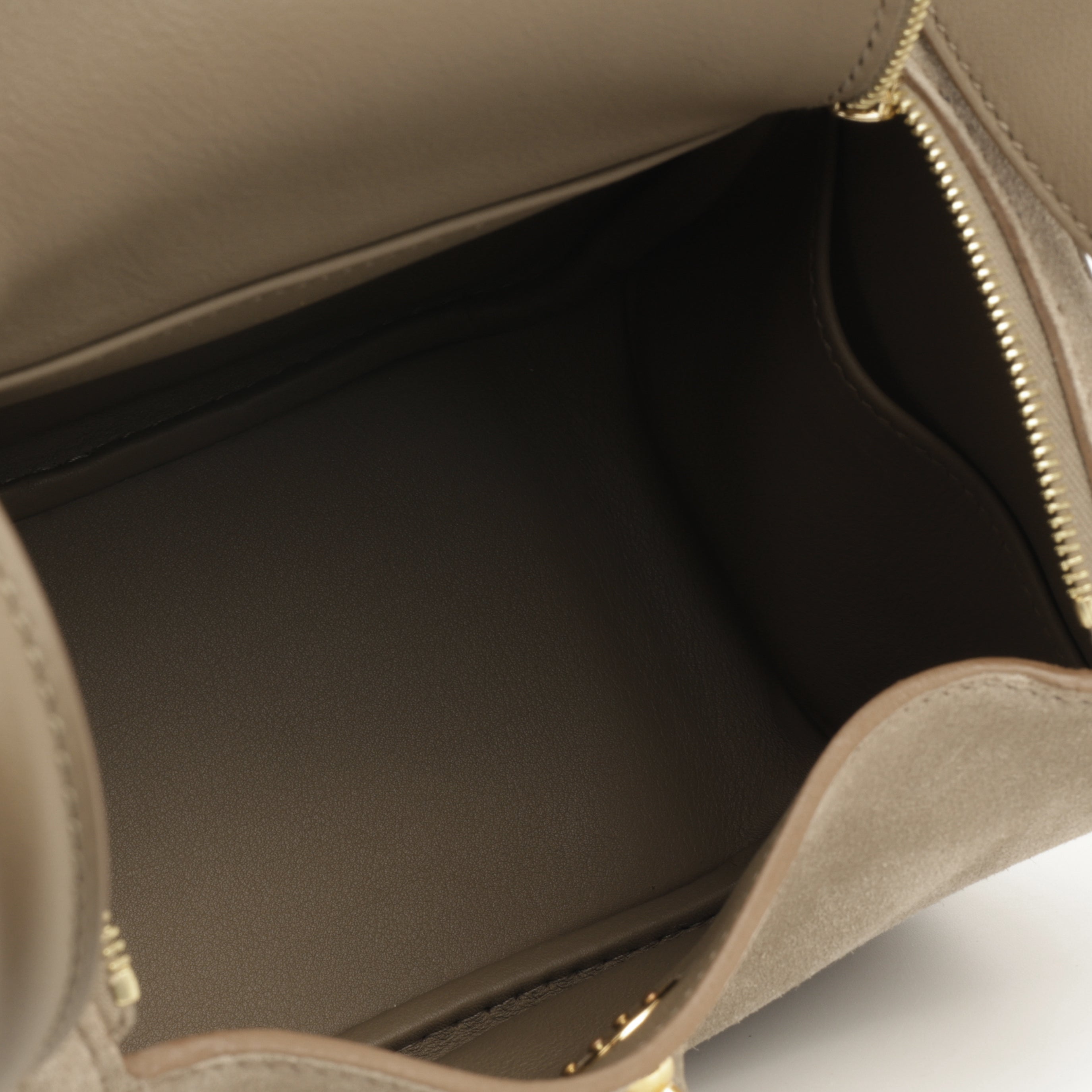 Hermès Mini Lindy - Gris Caillou / Etoupe