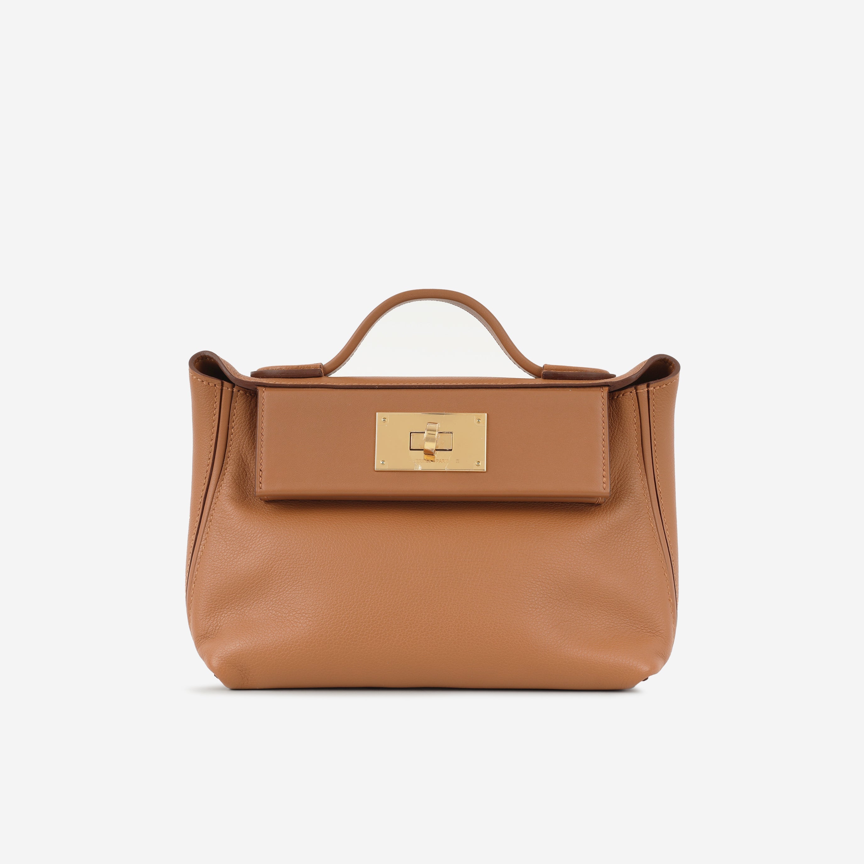 Hermès Mini 24/24 - Gold Evercolor / Swift | Gold Hardware
