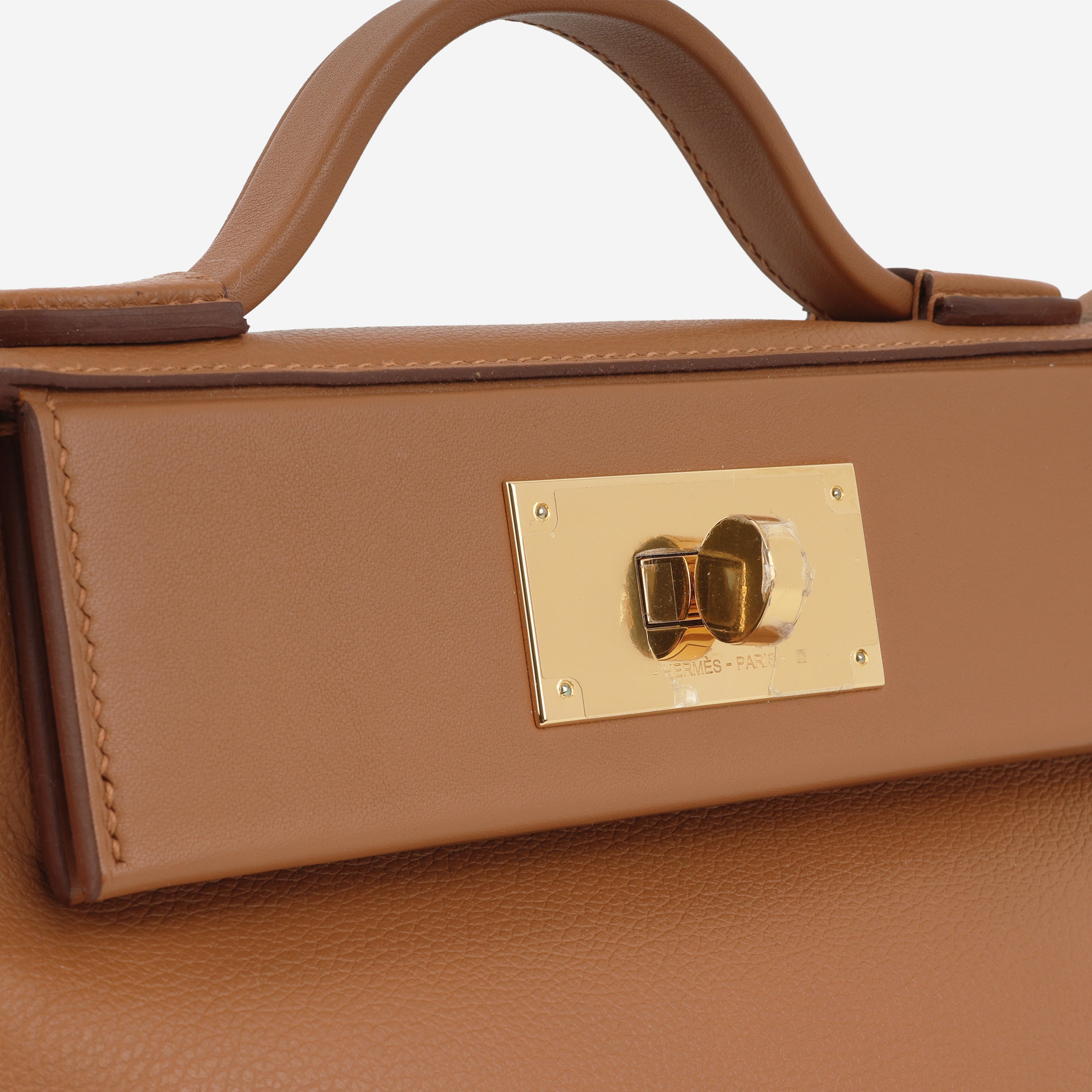 Hermès Mini 24/24 - Gold Evercolor / Swift | Gold Hardware
