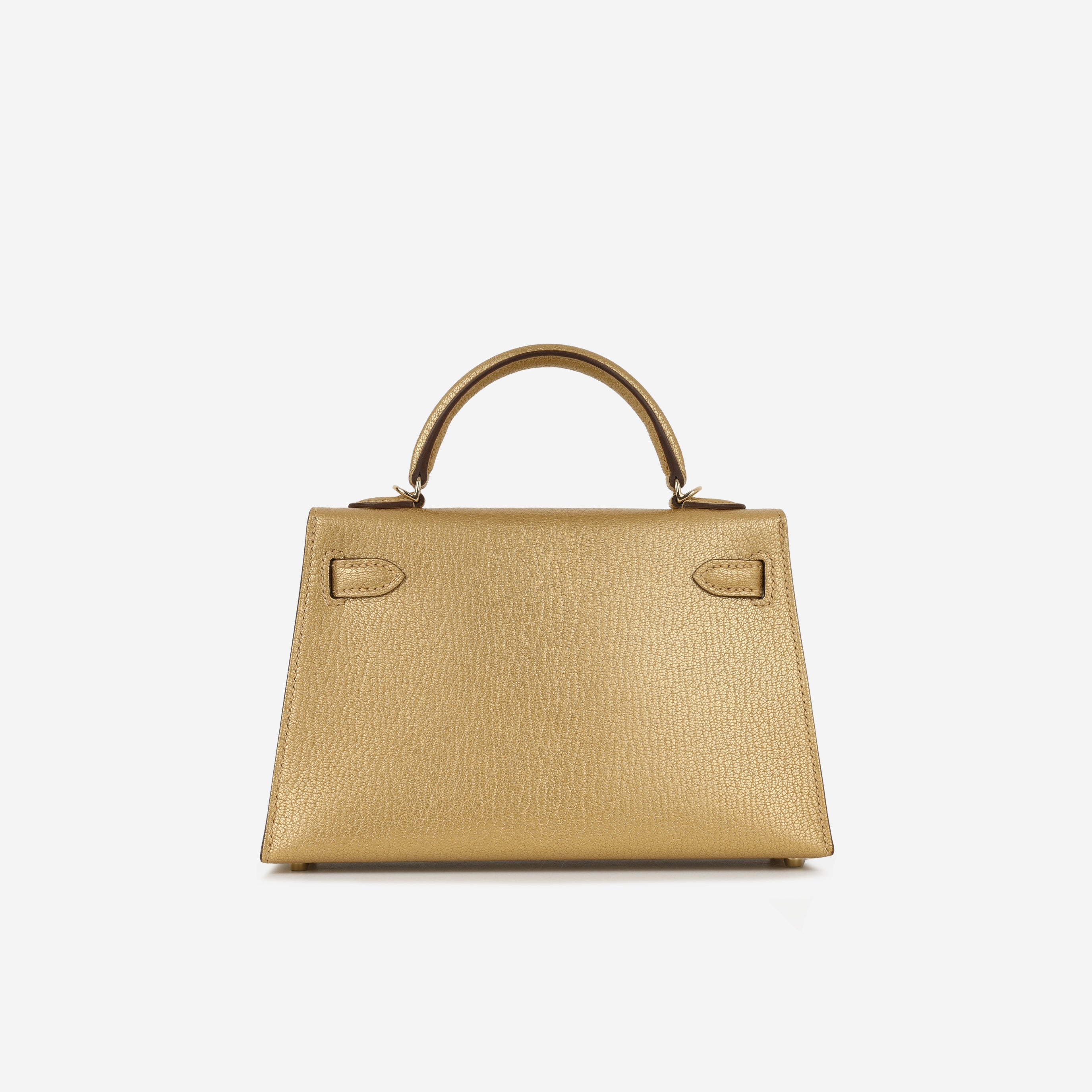 Hermès Mini Kelly - Dore Chevre | Permabrass Hardware