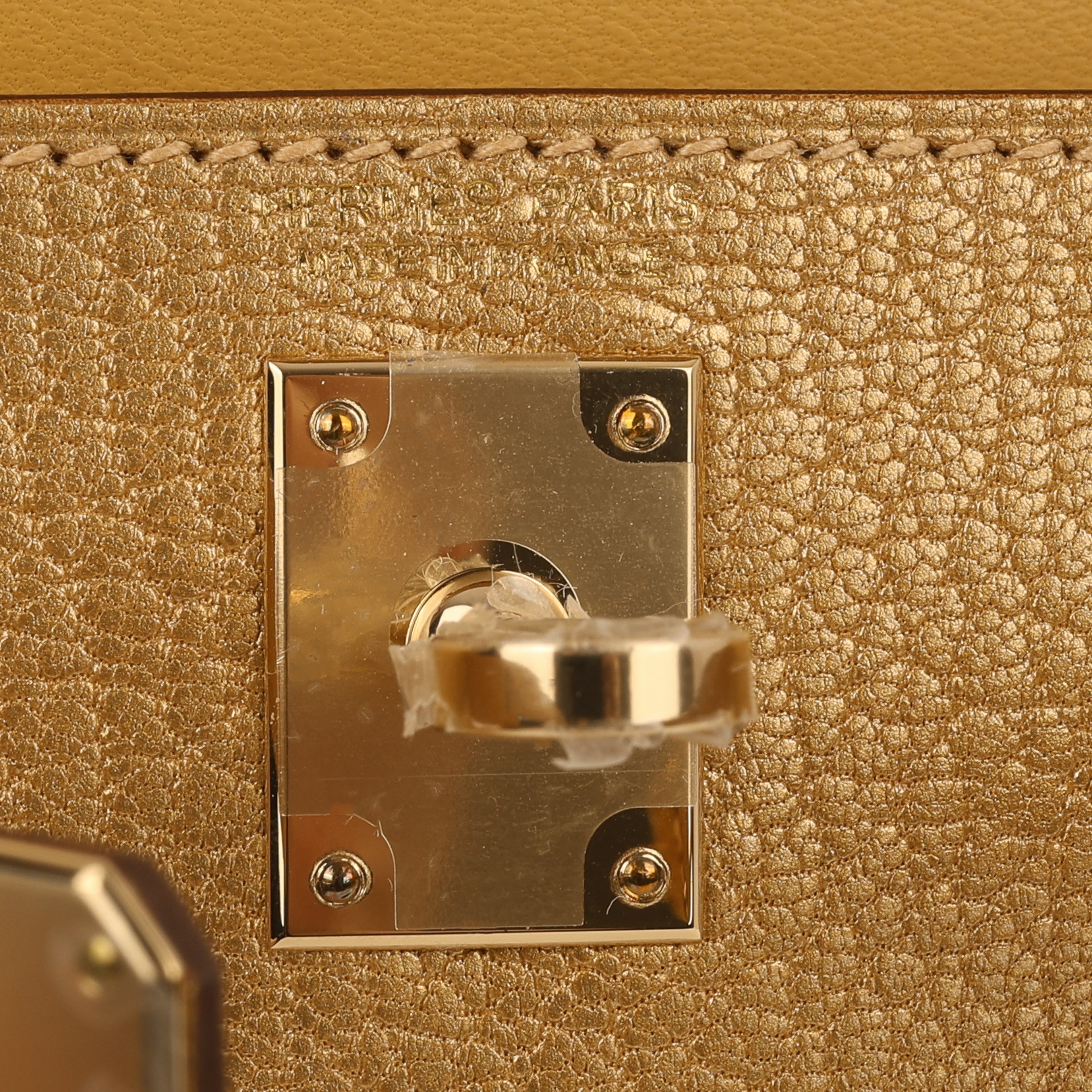 Hermès Mini Kelly - Dore Chevre | Permabrass Hardware