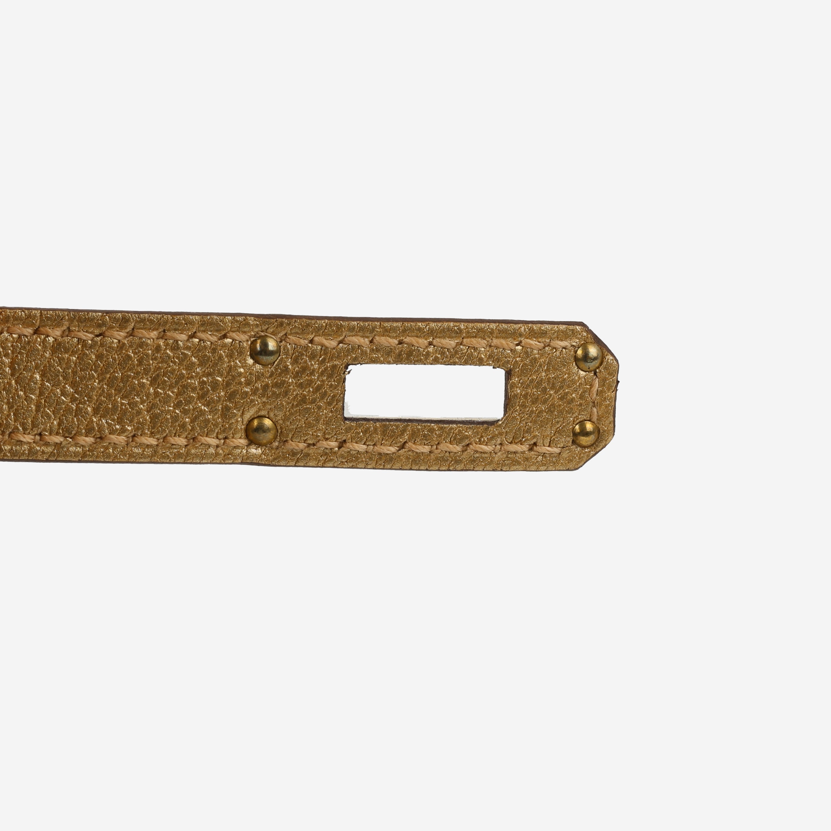 Hermès Mini Kelly - Dore Chevre | Permabrass Hardware