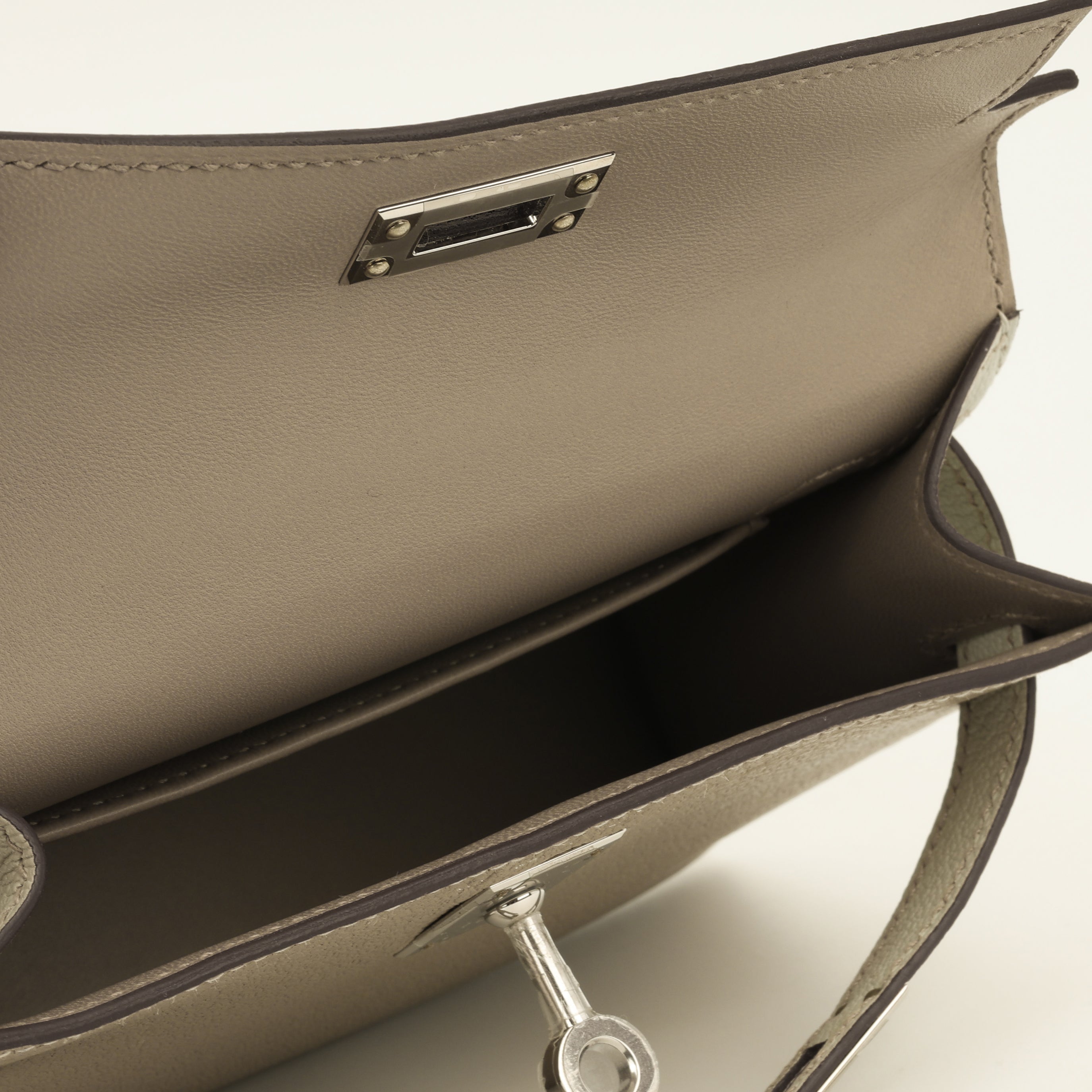 Hermès HSS Mini Kelly - Gris Perle / Gris Tourterelle | Palladium Hardware