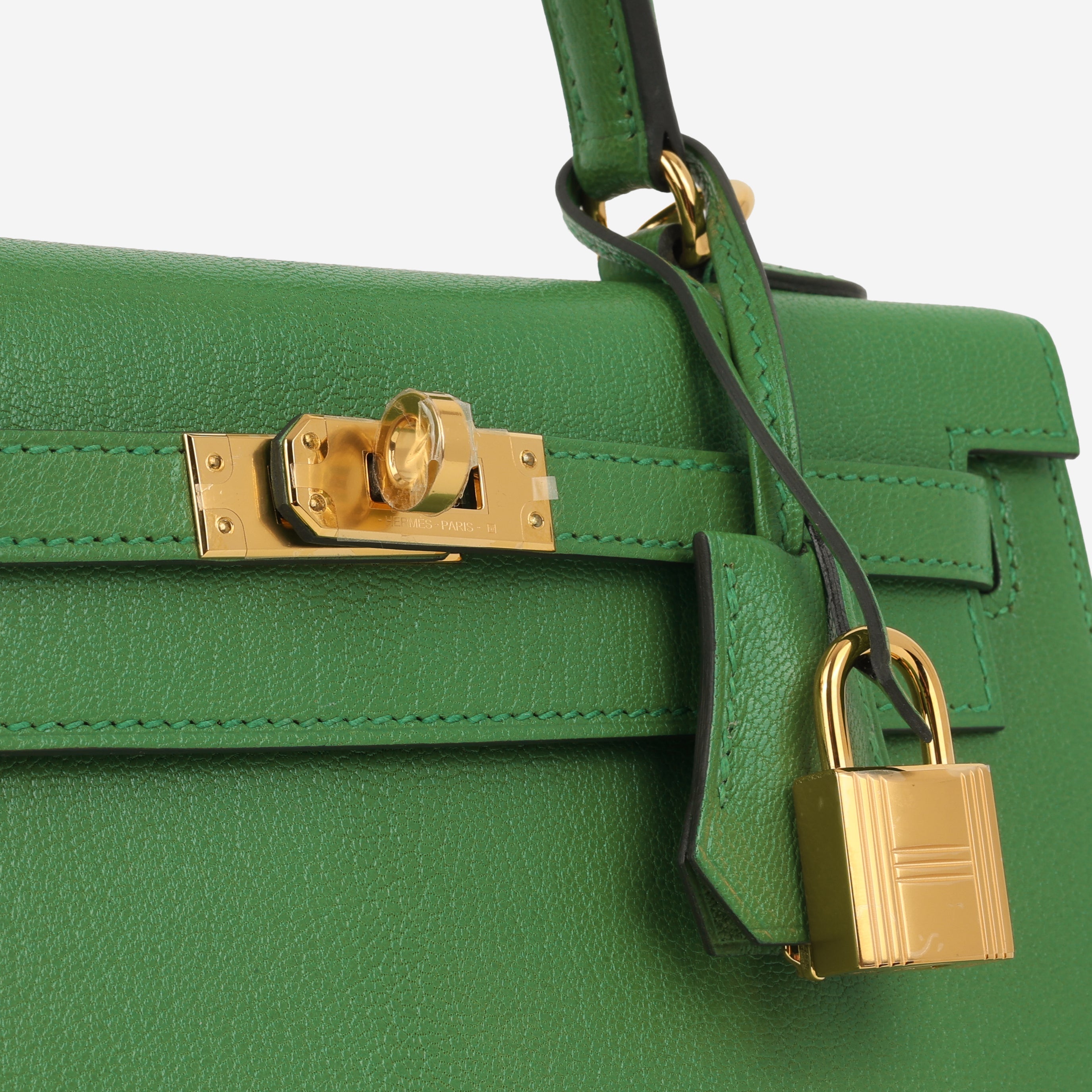 Hermès Kelly 25 - Bambou Chevre Chamkila