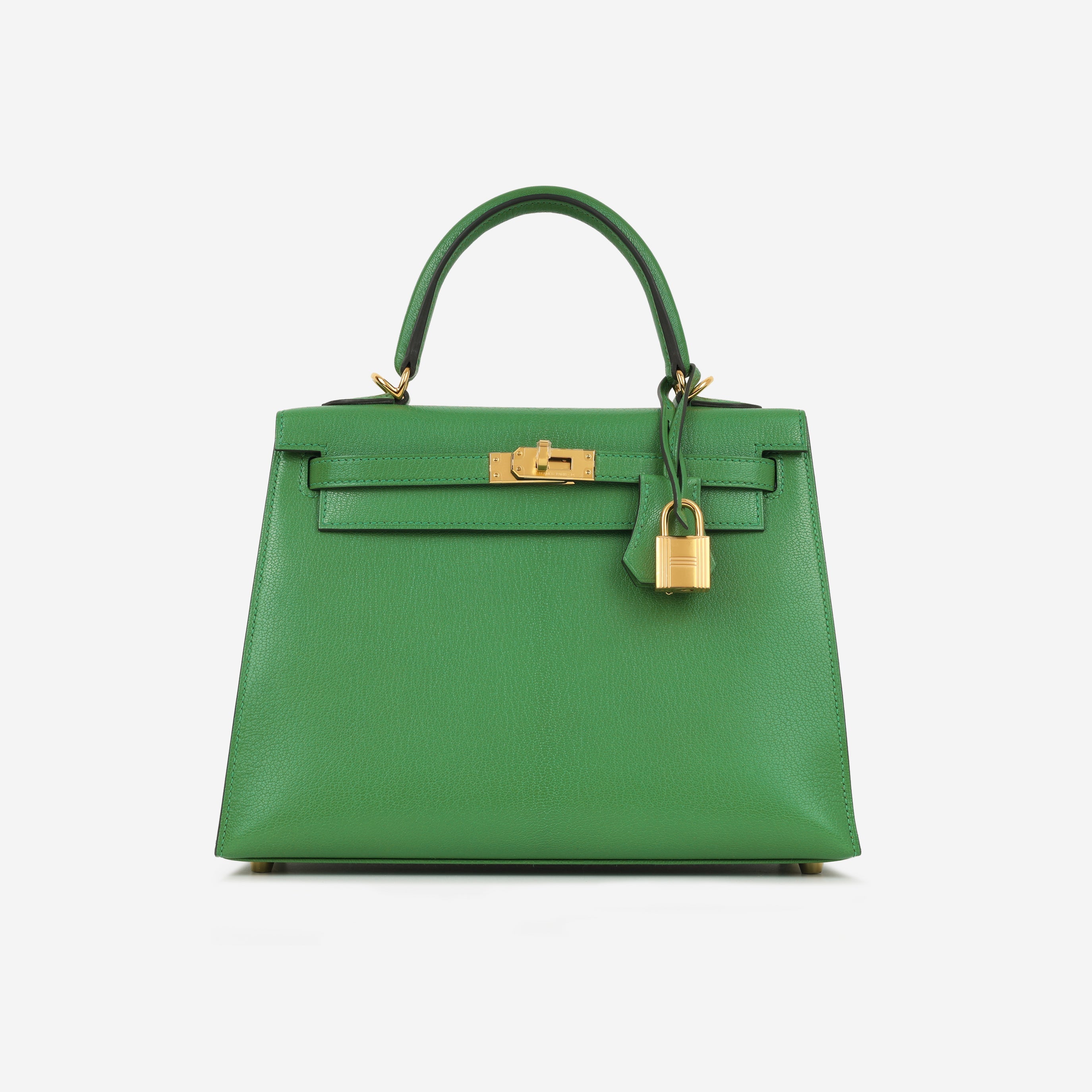 Hermès Kelly 25 - Bambou Chevre Chamkila