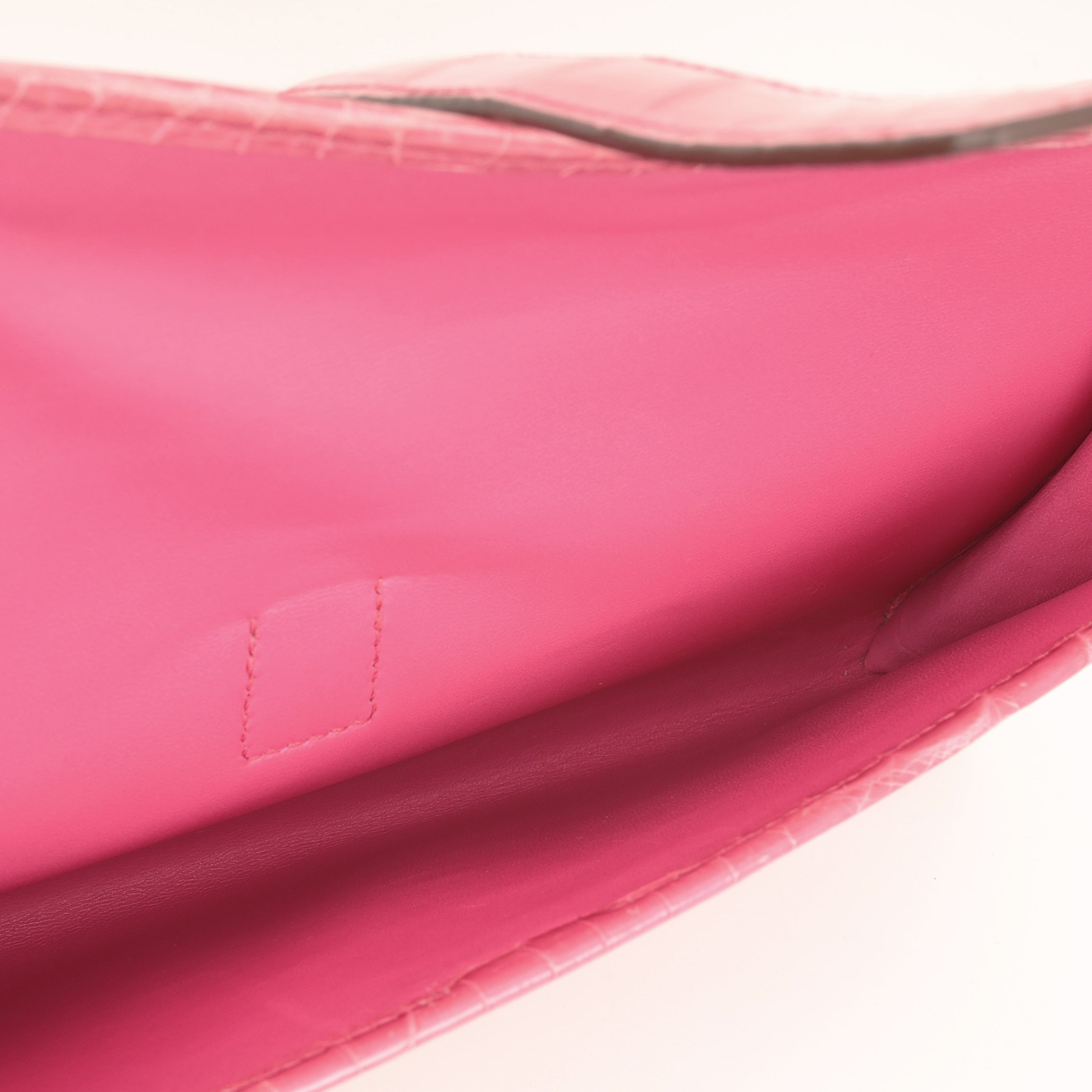Hermès Jige Clutch 29 - Rose Indien Shiny Crocodile
