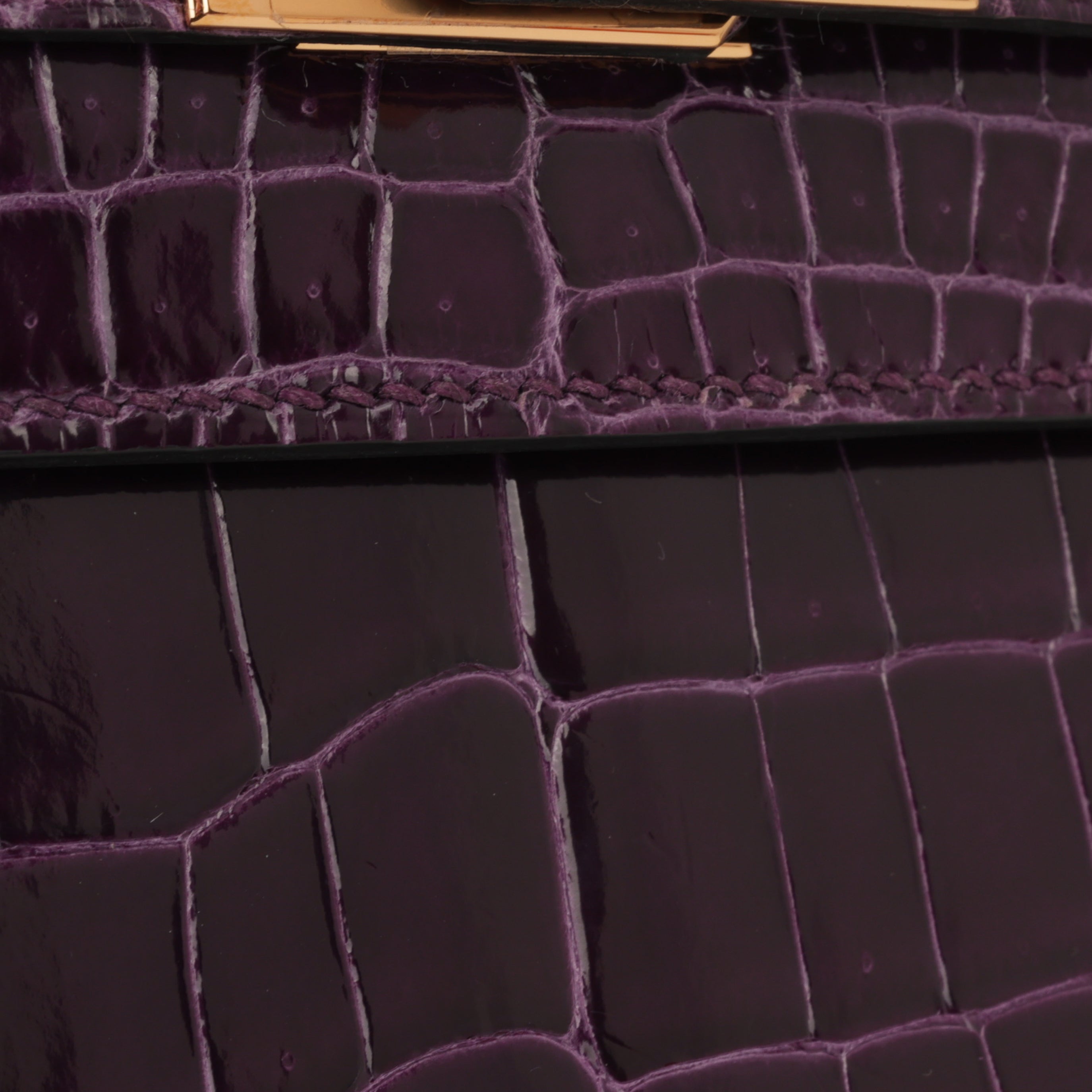 Hermès Kelly 25 - Cassis Crocodile Niloticus | Gold Hardware